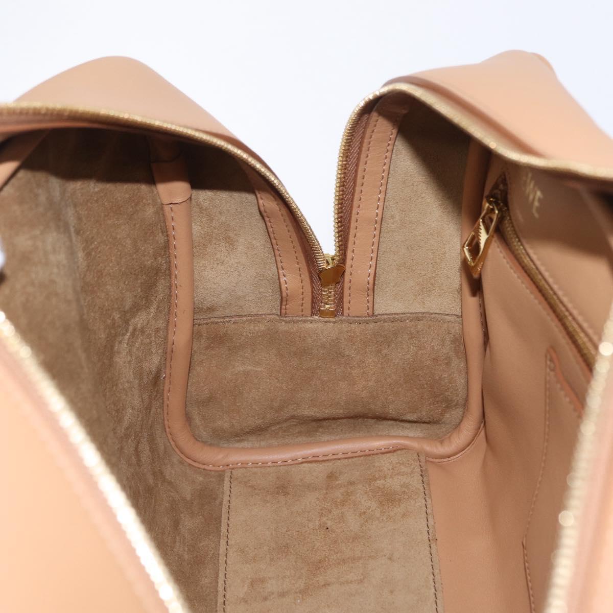 LOEWE Amazona 28 Hand Bag Canvas 2way Beige Gold Auth 203608SAM