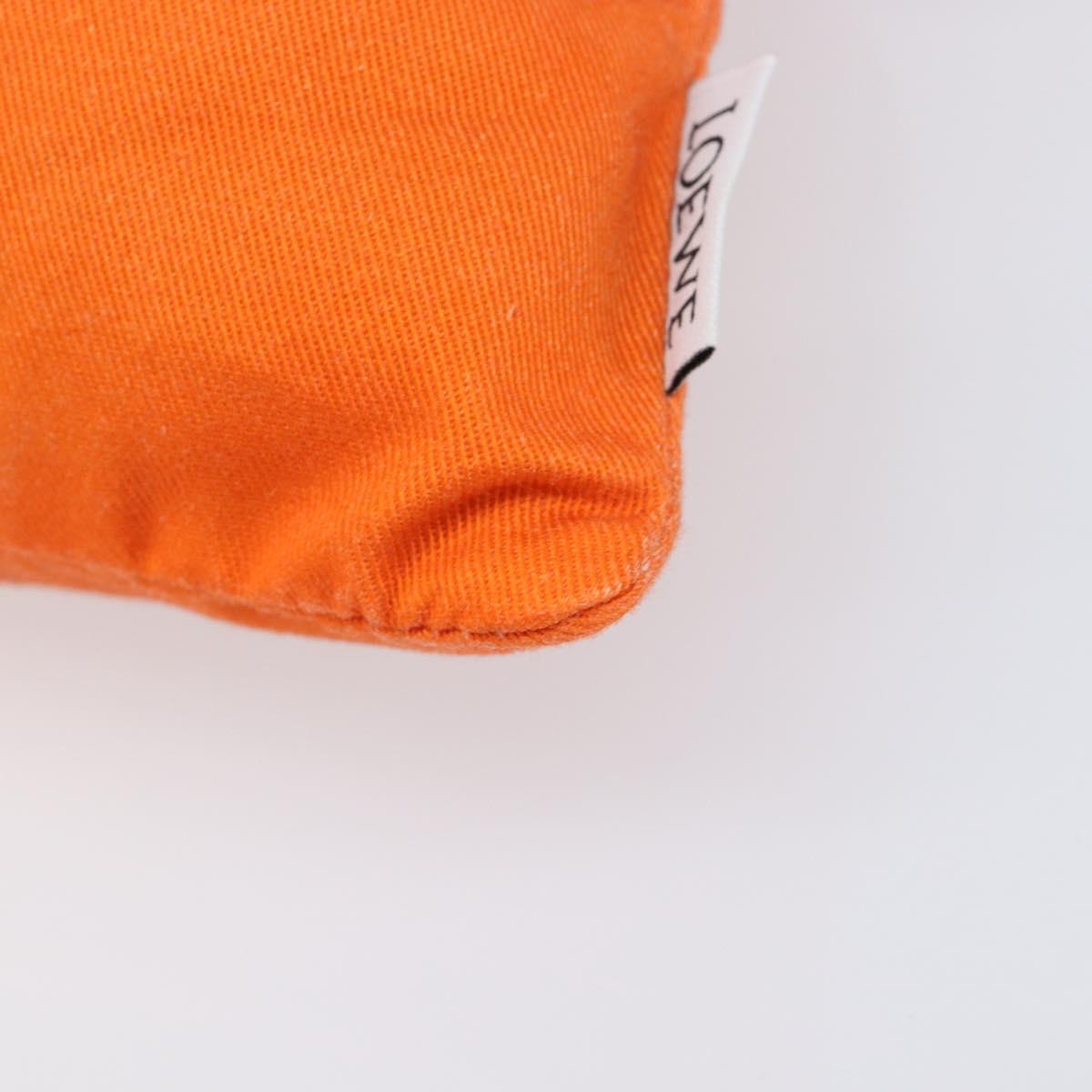 LOEWE Parauzui Visa Collaboration Purse Pouch Canvas Orange Auth 203609