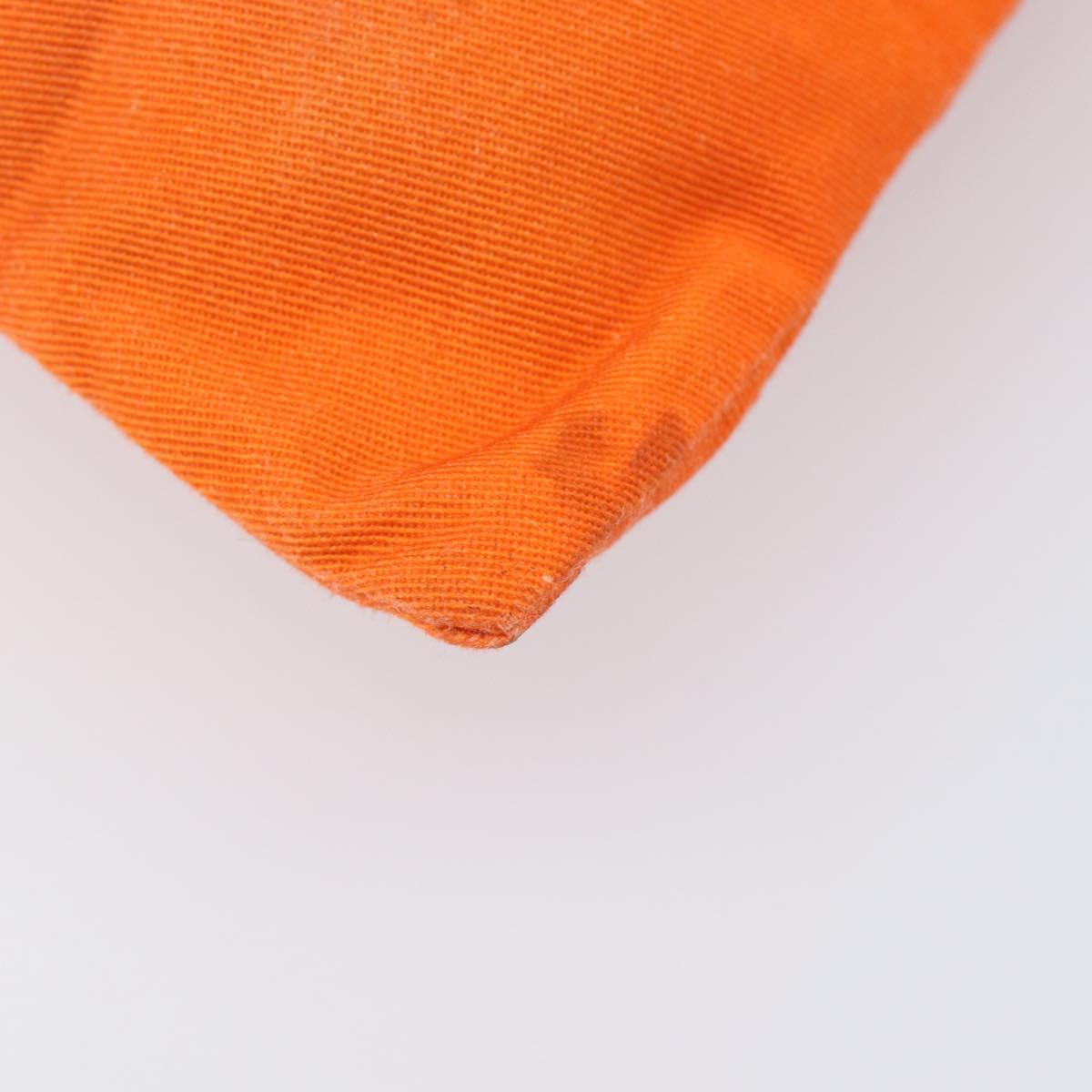 LOEWE Parauzui Visa Collaboration Purse Pouch Canvas Orange Auth 203609