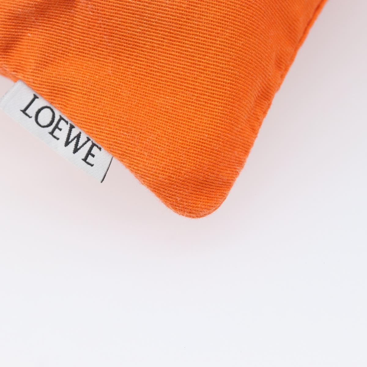 LOEWE Parauzui Visa Collaboration Purse Pouch Canvas Orange Auth 203609