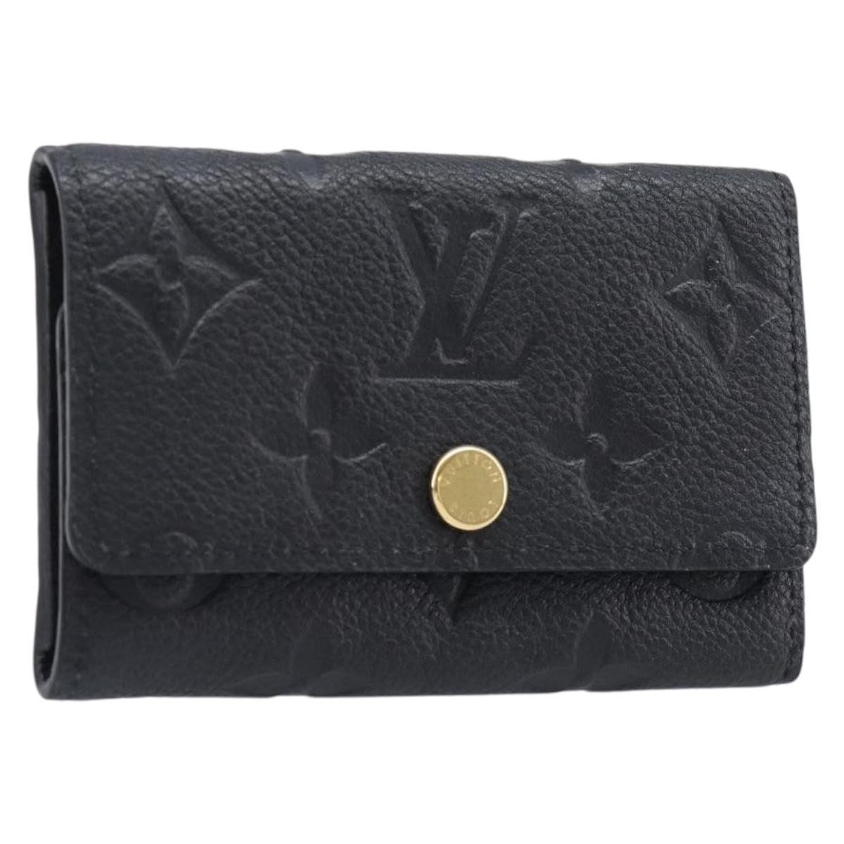 LOUIS VUITTON Empreinte Multicles 6 Key Case Black M64421 LV Auth 203628