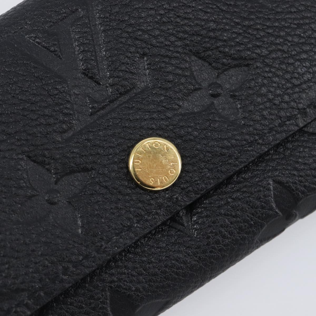 LOUIS VUITTON Empreinte Multicles 6 Key Case Black M64421 LV Auth 203628