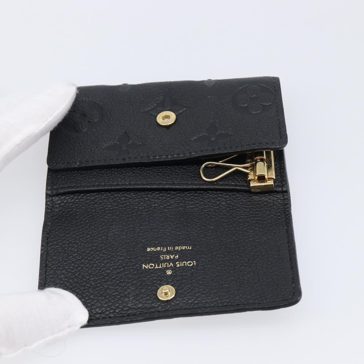 LOUIS VUITTON Empreinte Multicles 6 Key Case Black M64421 LV Auth 203628