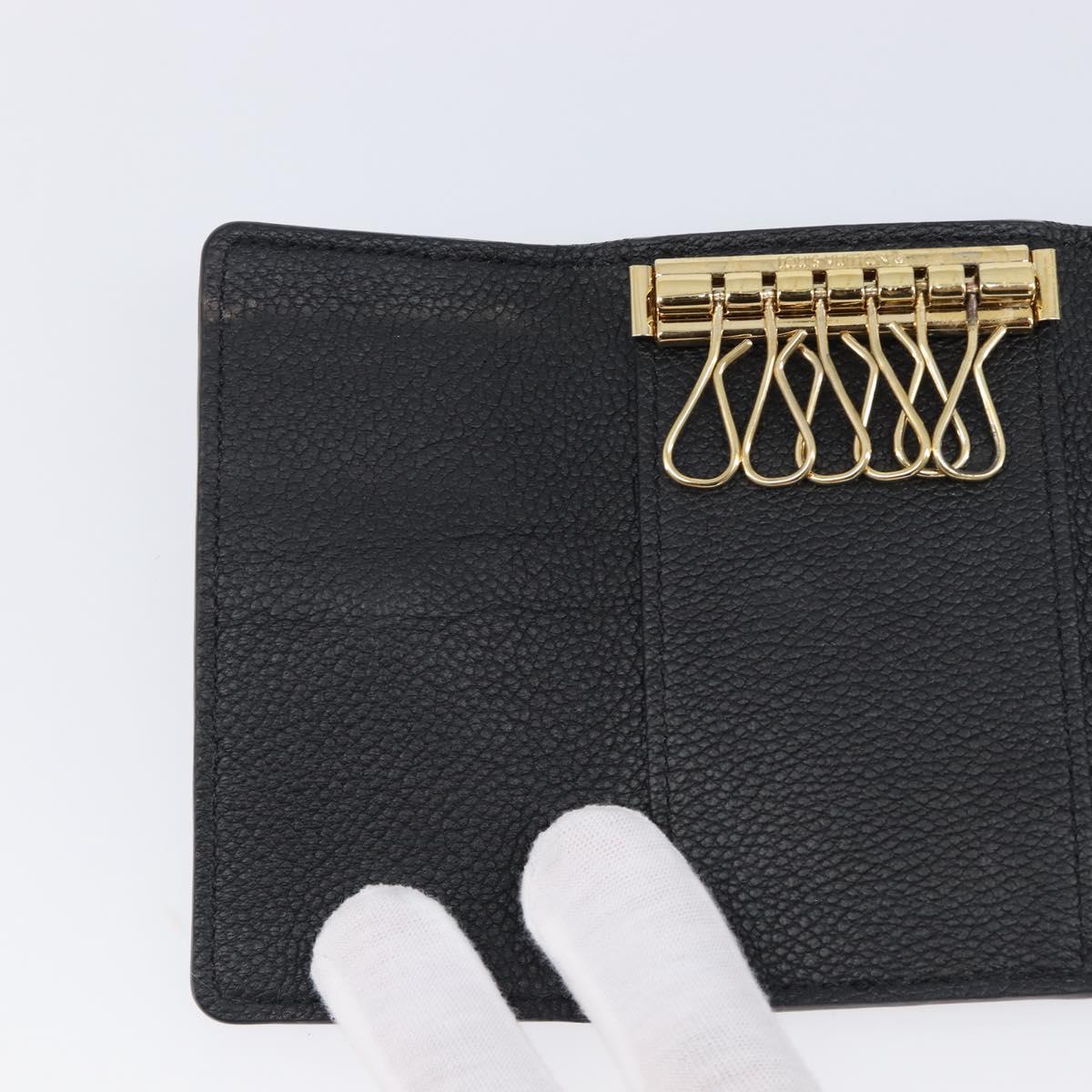 LOUIS VUITTON Empreinte Multicles 6 Key Case Black M64421 LV Auth 203628