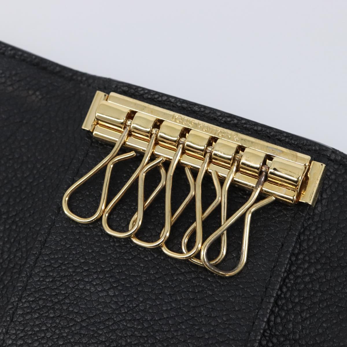 LOUIS VUITTON Empreinte Multicles 6 Key Case Black M64421 LV Auth 203628