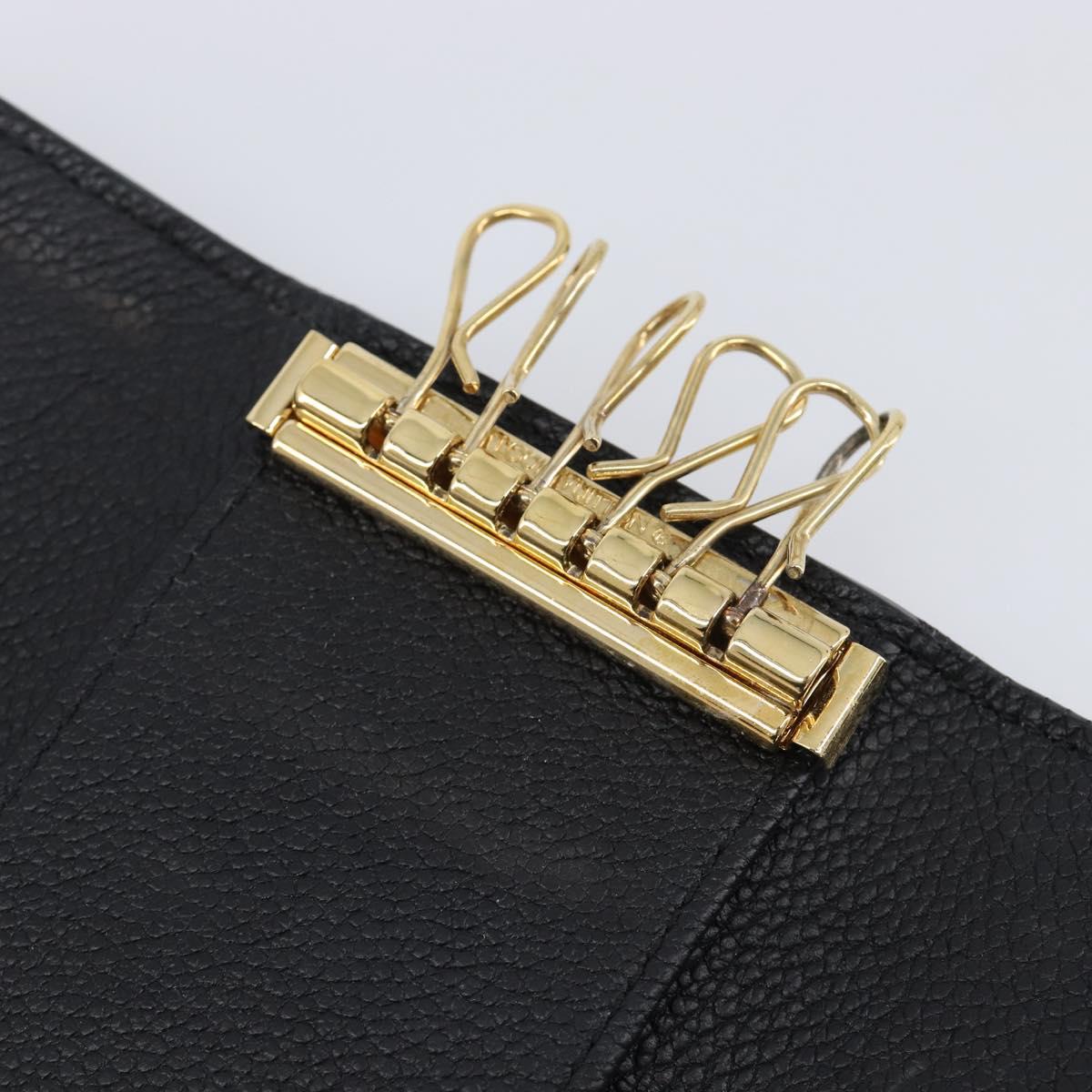 LOUIS VUITTON Empreinte Multicles 6 Key Case Black M64421 LV Auth 203628