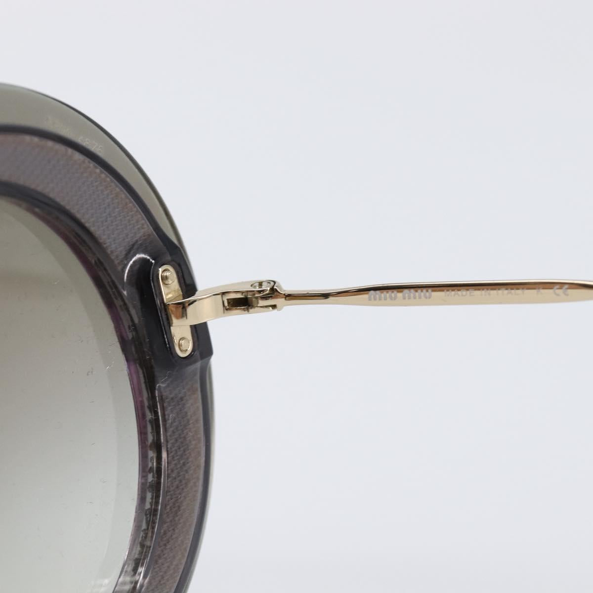 Miu Miu Sunglasses Plastic Gold Tone Auth 203629