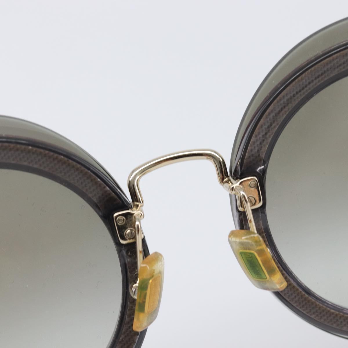 Miu Miu Sunglasses Plastic Gold Tone Auth 203629