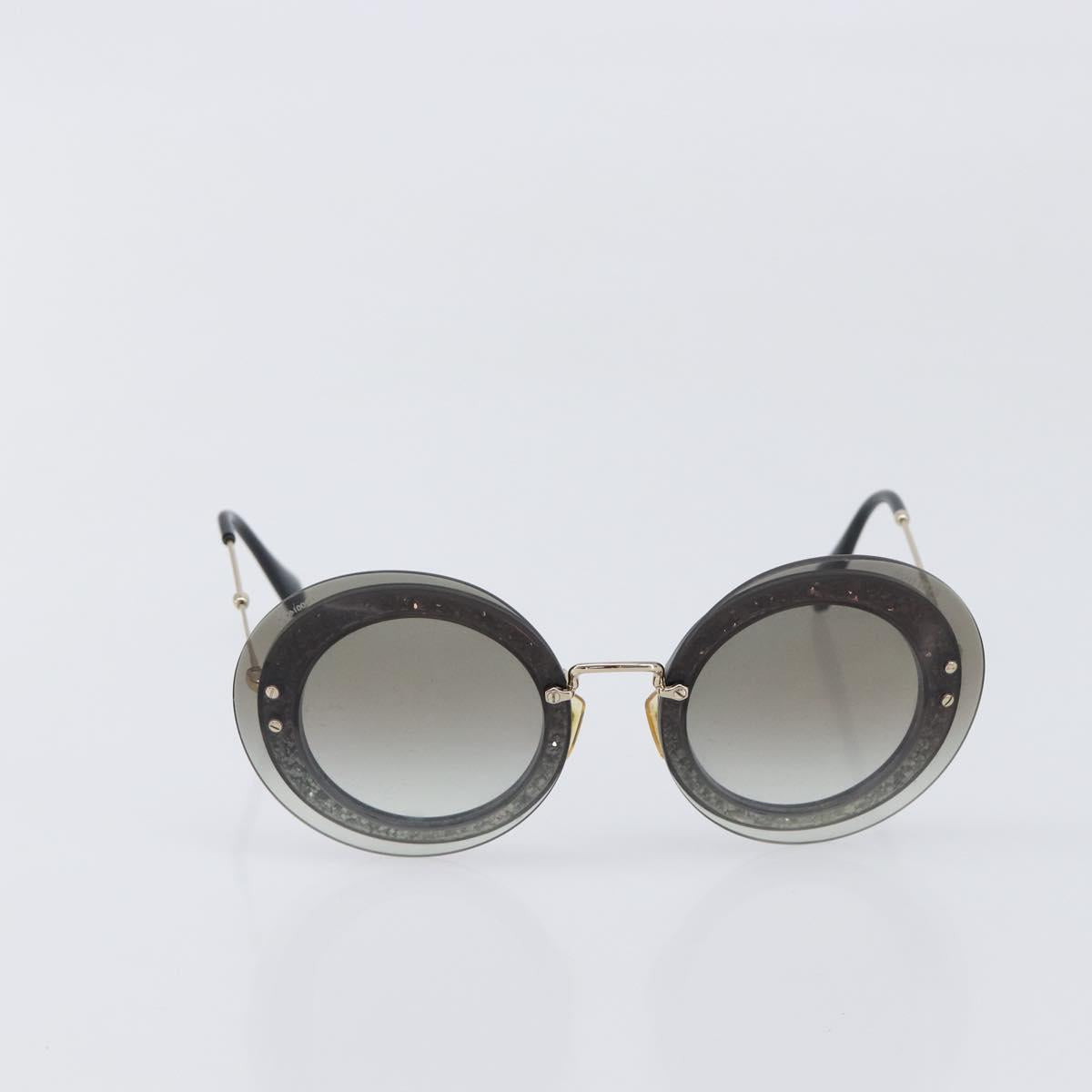 Miu Miu Sunglasses Plastic Gold Tone Auth 203629