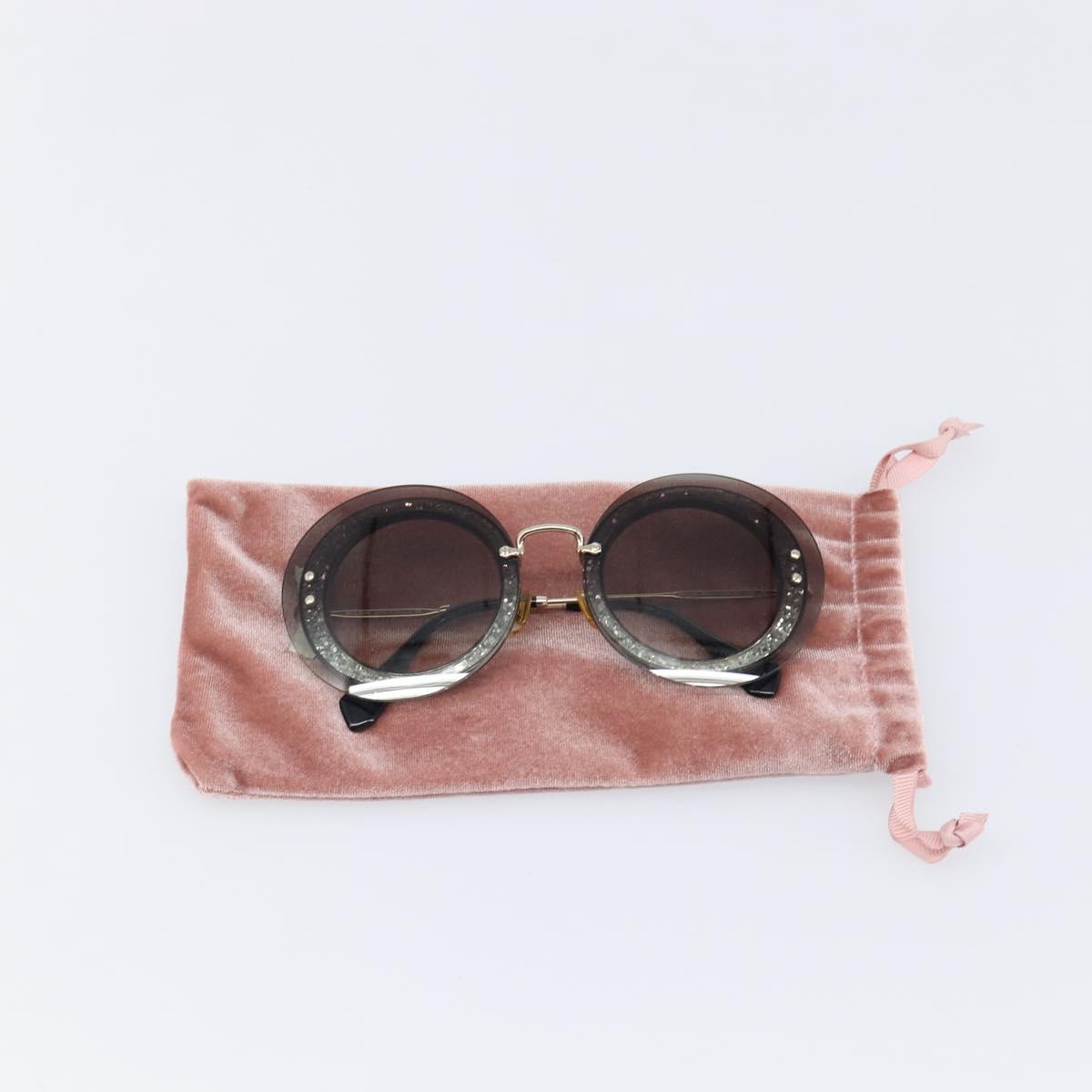 Miu Miu Sunglasses Plastic Gold Tone Auth 203629