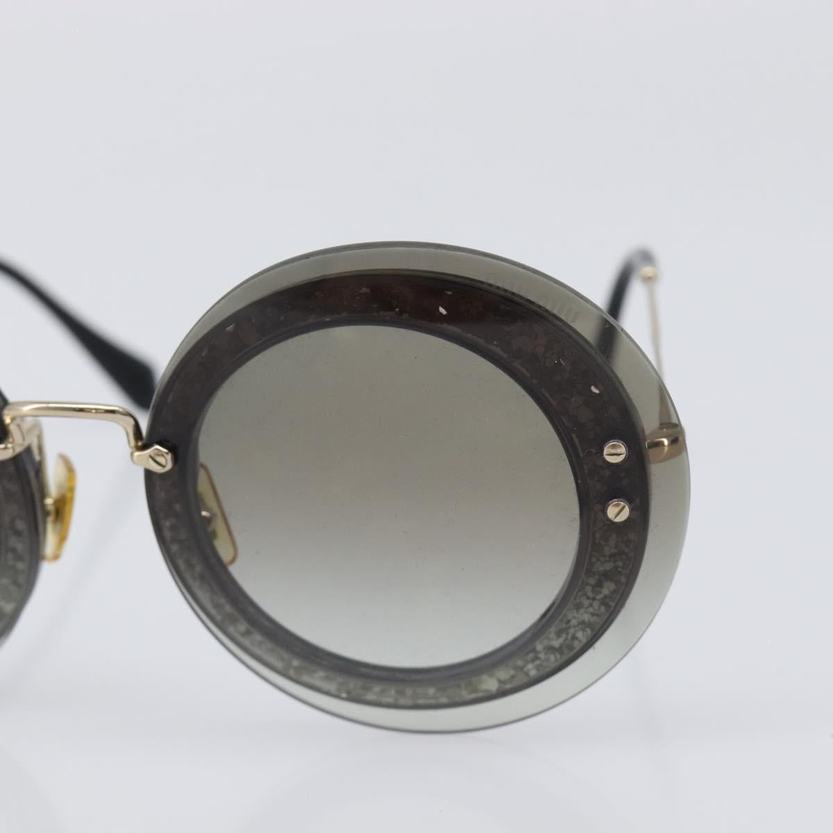 Miu Miu Sunglasses Plastic Gold Tone Auth 203629