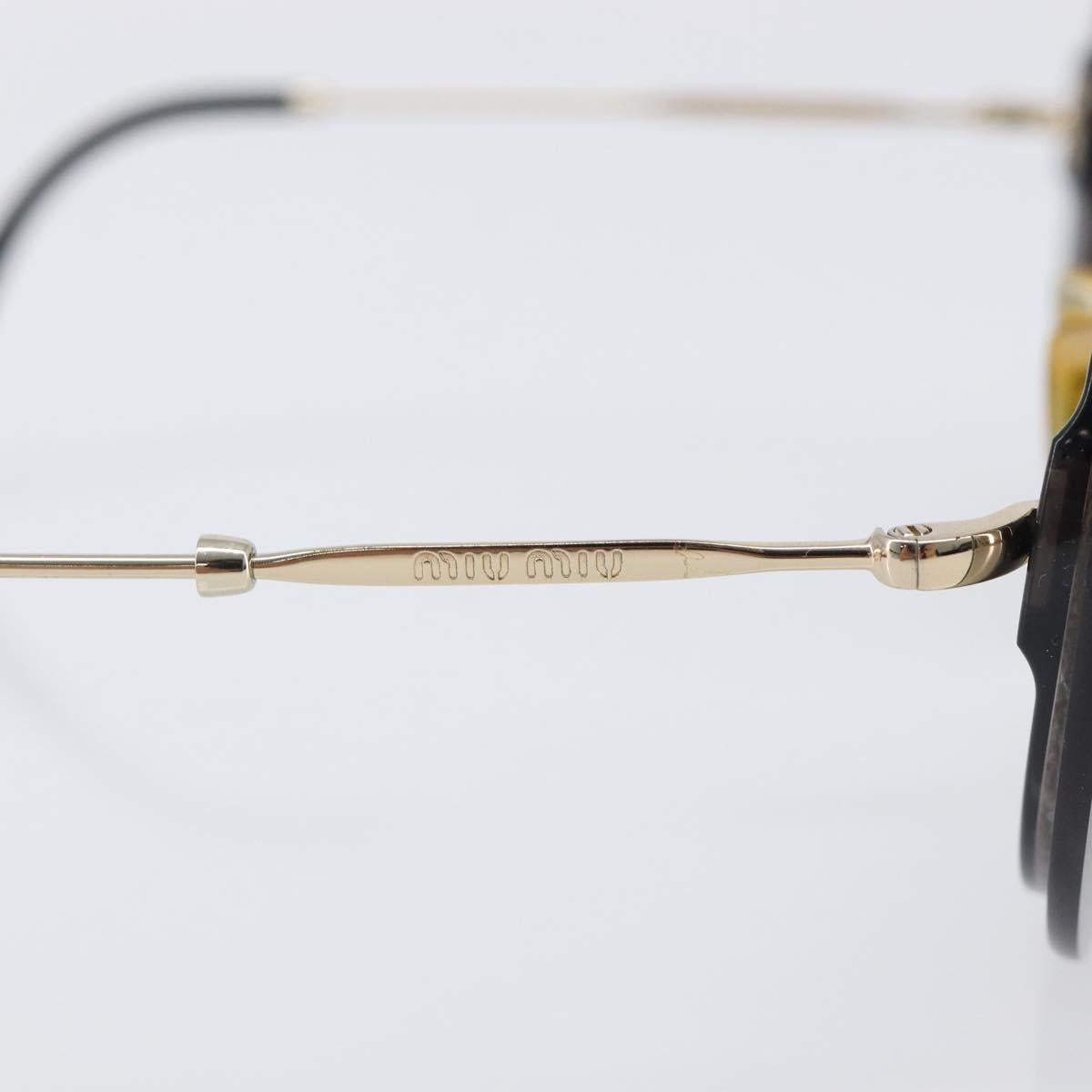 Miu Miu Sunglasses Plastic Gold Tone Auth 203629