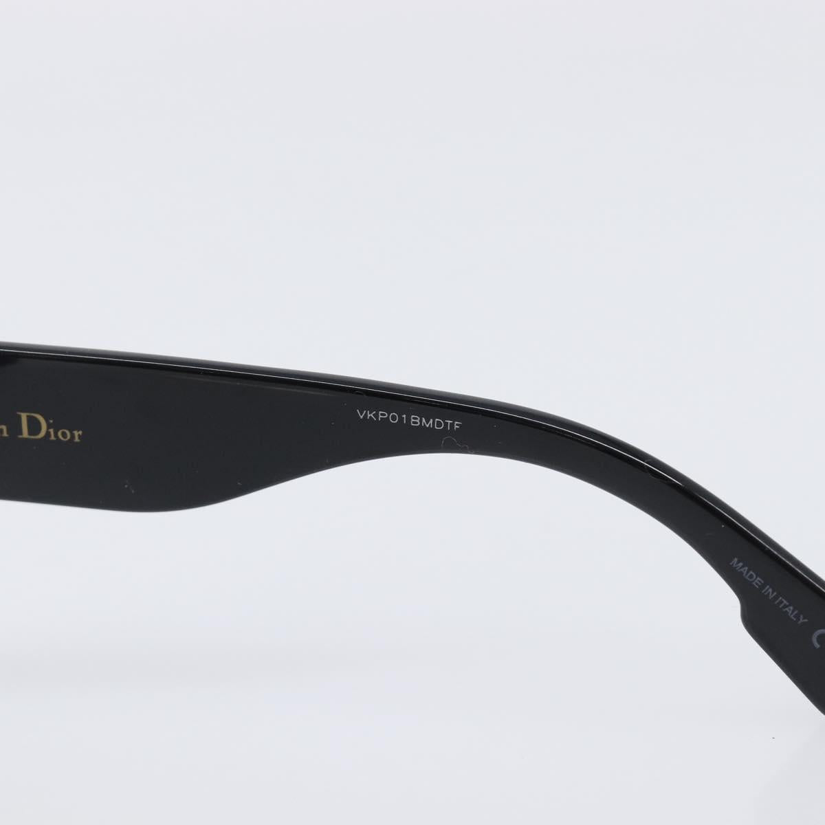 Christian Dior Sunglasses Plastic Black Gold Auth 203630M