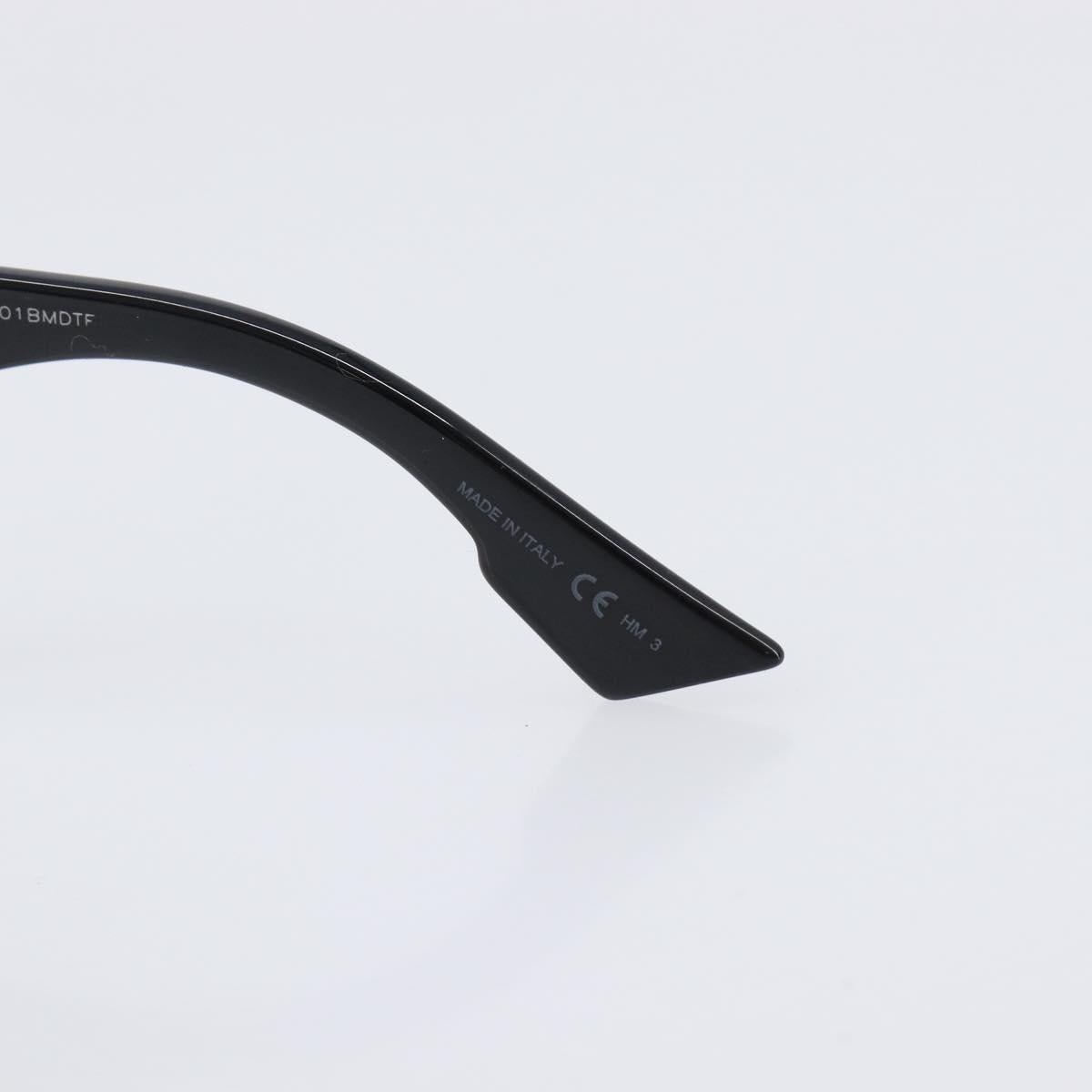 Christian Dior Sunglasses Plastic Black Gold Auth 203630M