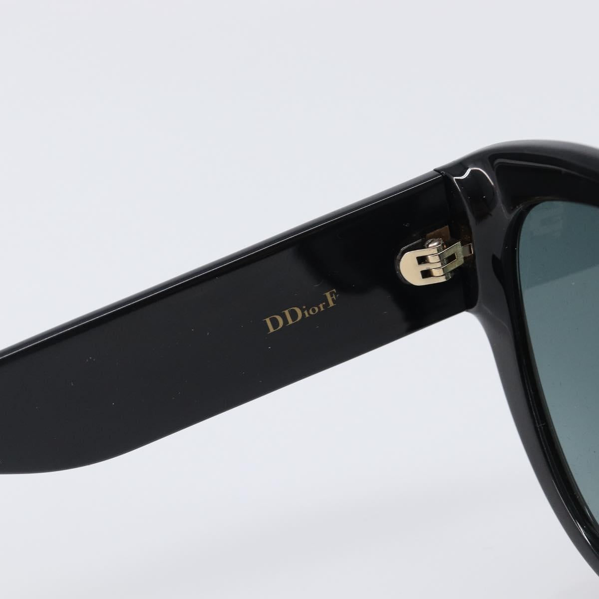 Christian Dior Sunglasses Plastic Black Gold Auth 203630M