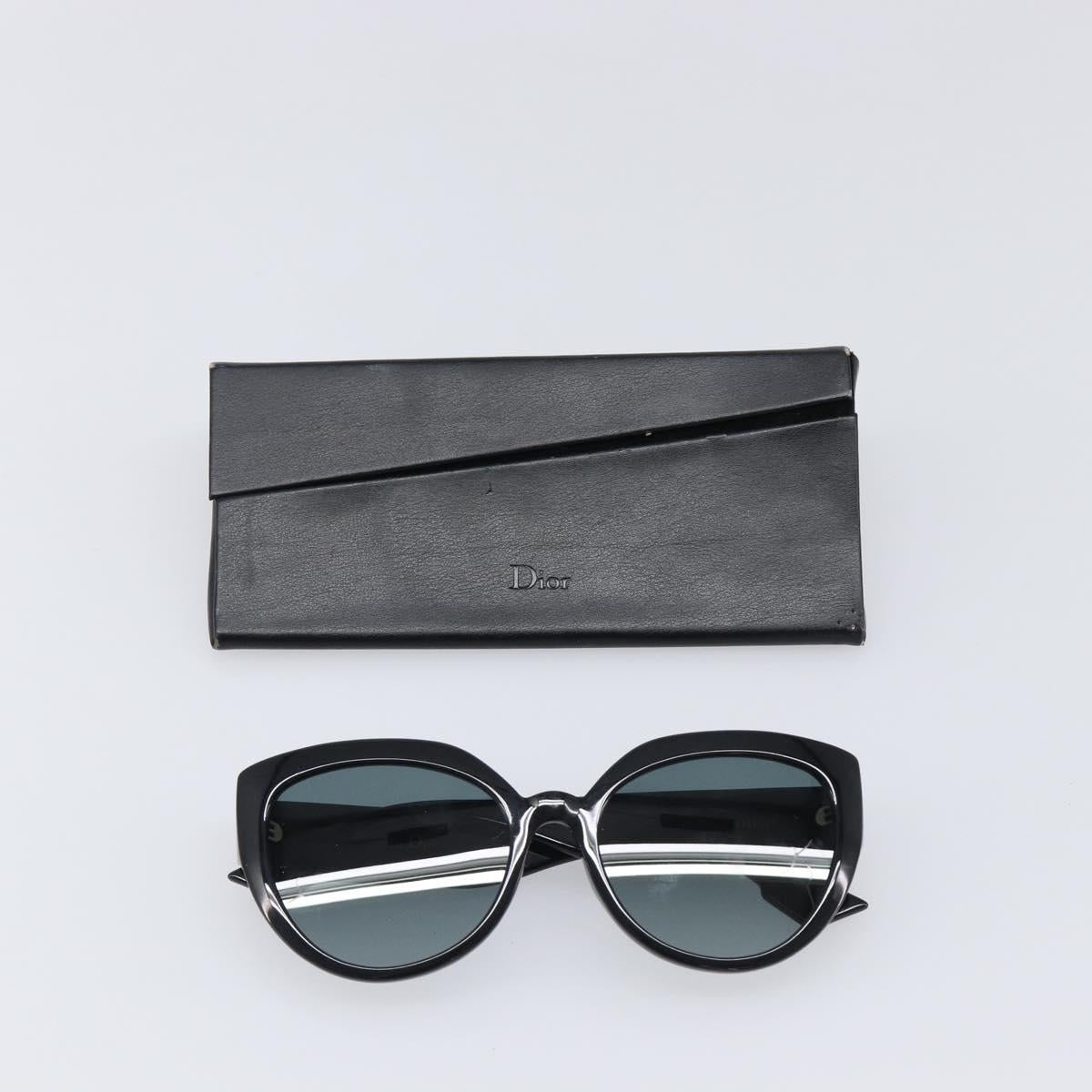 Christian Dior Sunglasses Plastic Black Gold Auth 203630M