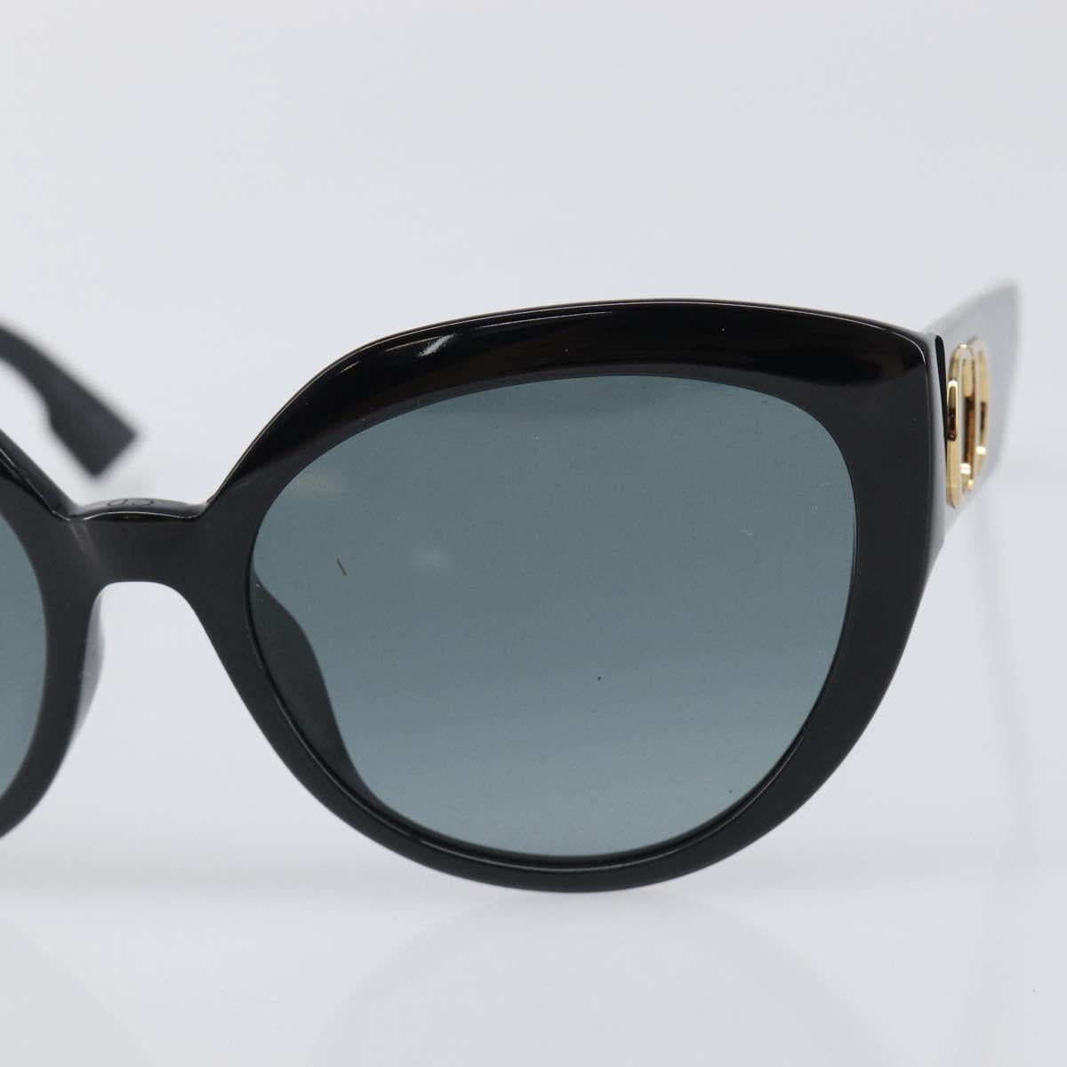 Christian Dior Sunglasses Plastic Black Gold Auth 203630M