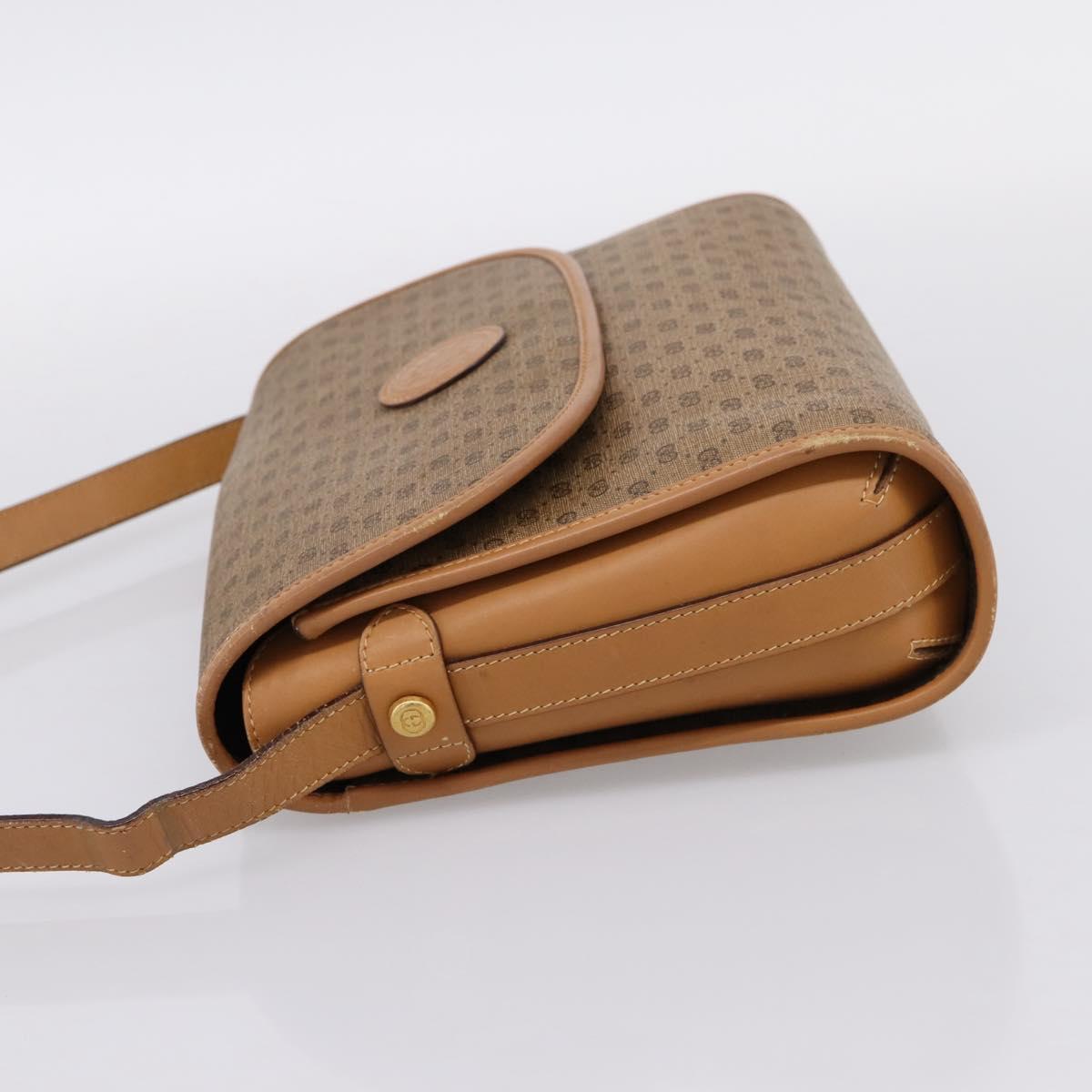 GUCCI Micro GG Supreme Shoulder Bag PVC Beige Gold 001 14 0712 Auth 203636