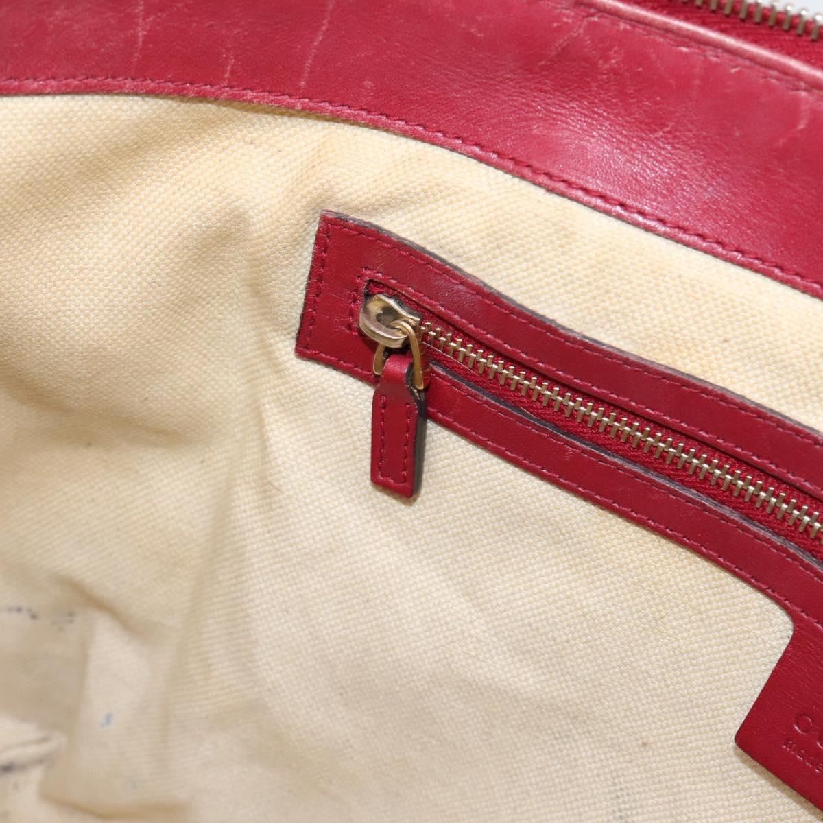 GUCCI GG Canvas Tote Bag Beige Gold 257069 Auth 203640