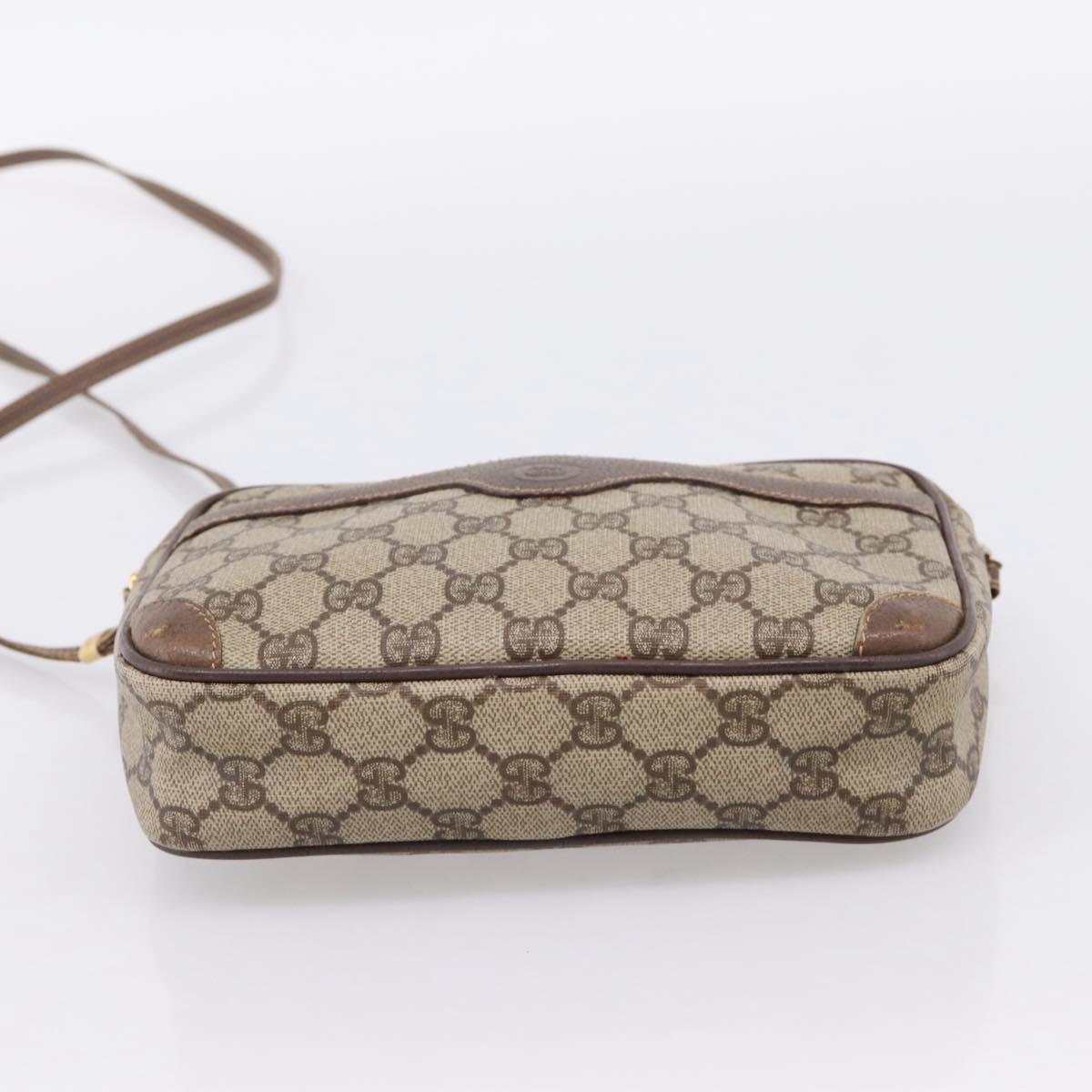 GUCCI GG Supreme Shoulder Bag PVC Beige Gold 007 115 6423 Auth 203641