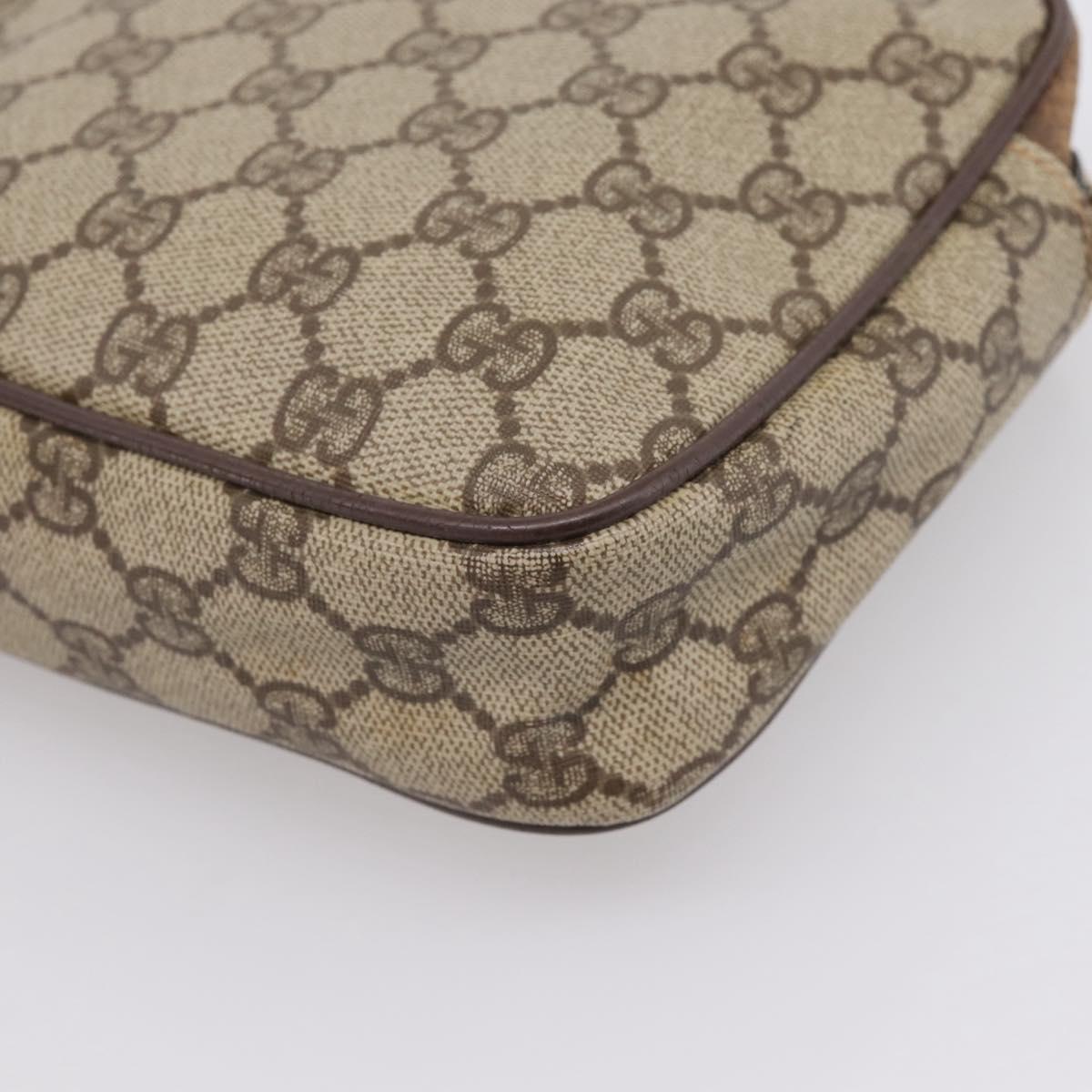 GUCCI GG Supreme Shoulder Bag PVC Beige Gold 007 115 6423 Auth 203641