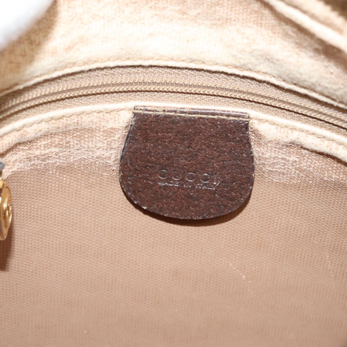 GUCCI GG Supreme Shoulder Bag PVC Beige Gold 007 115 6423 Auth 203641