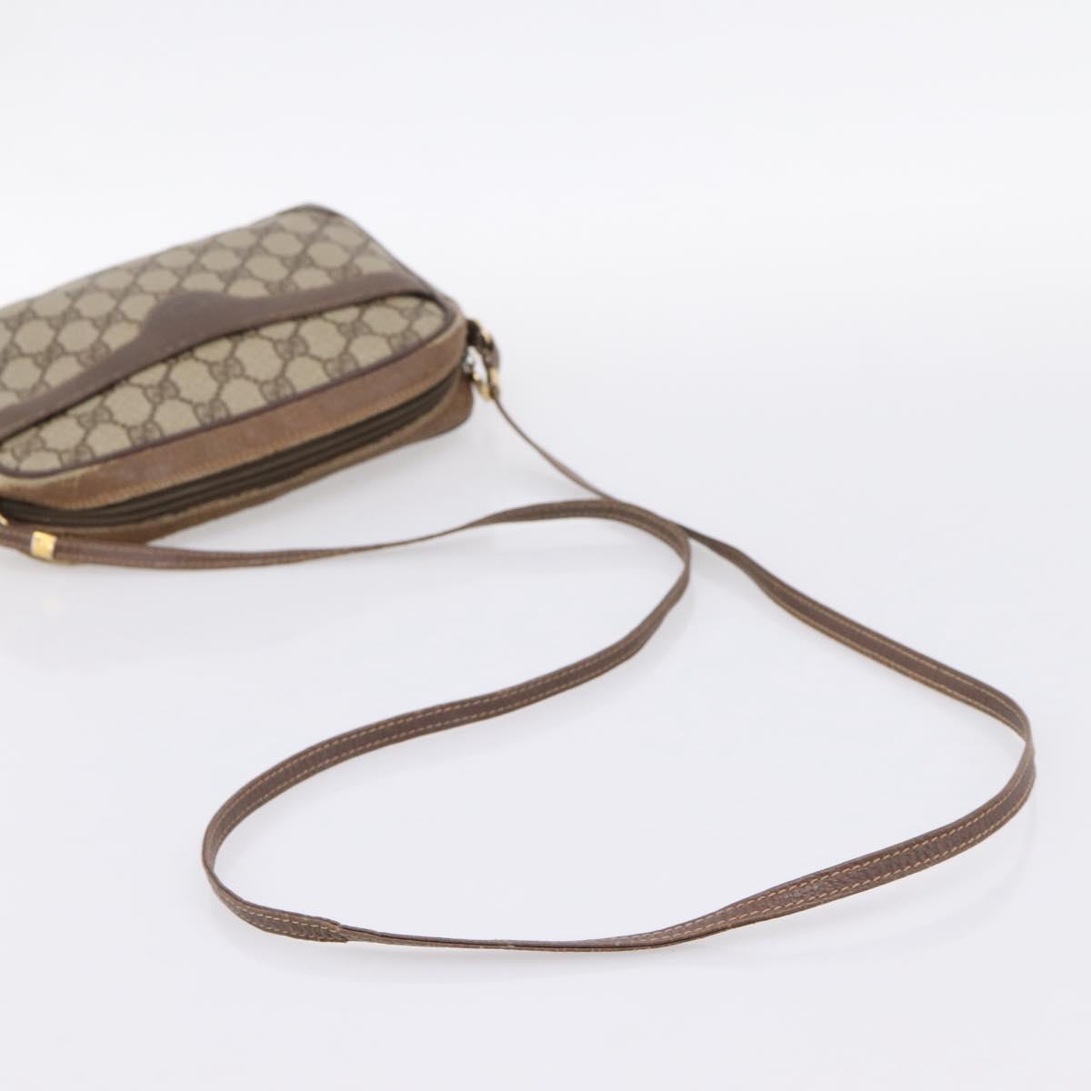 GUCCI GG Supreme Shoulder Bag PVC Beige Gold 007 115 6423 Auth 203641