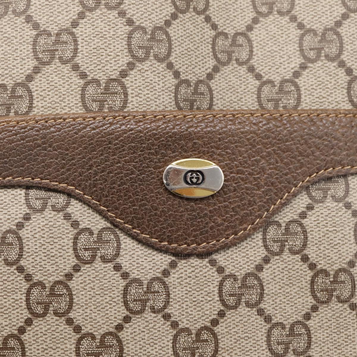 GUCCI GG Supreme Web Sherry Line Tote Bag PVC Beige Gold 40 02 003 Auth 203644
