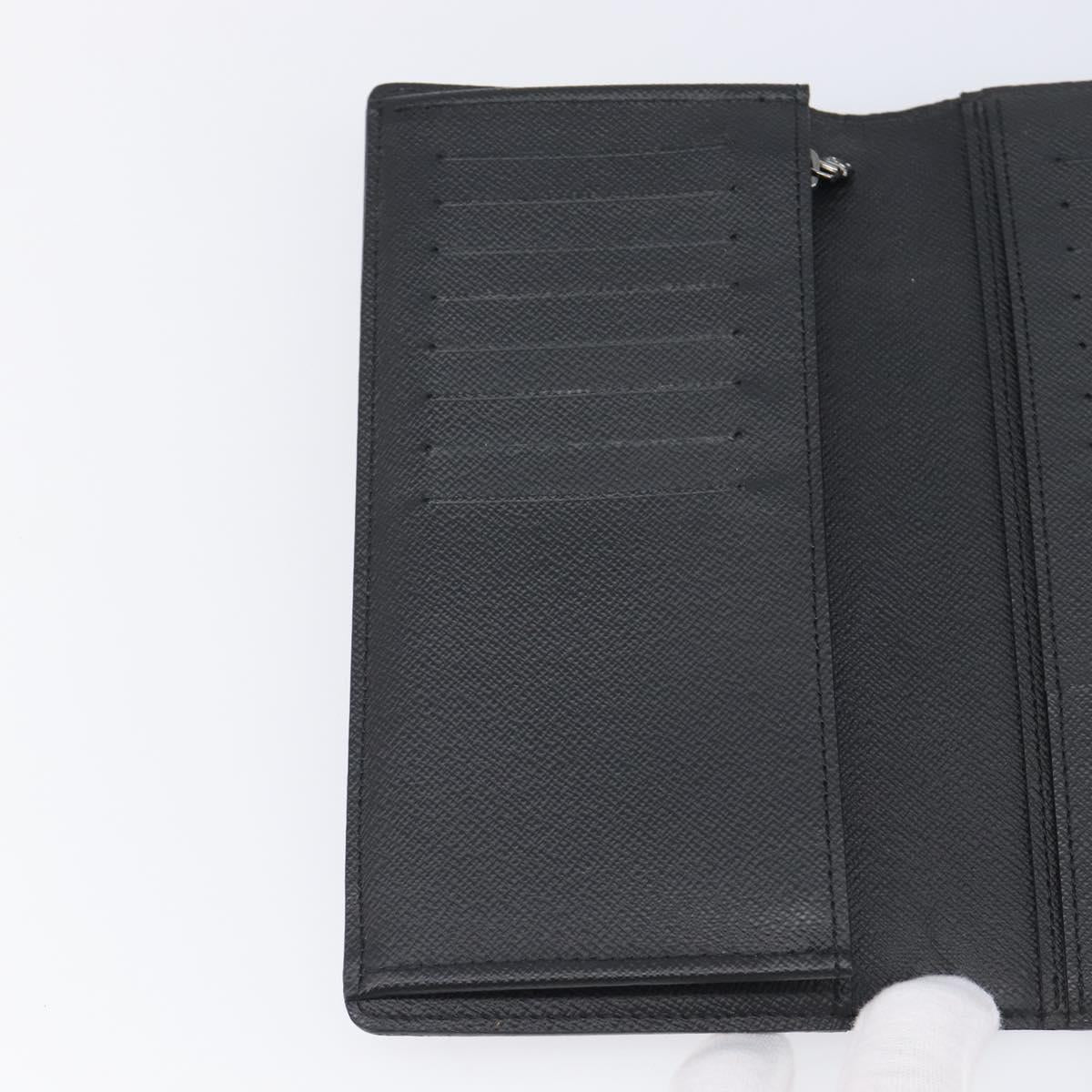 LOUIS VUITTON Monogram Eclipse Portefeuille Braza Wallet M61697 LV Auth 203645