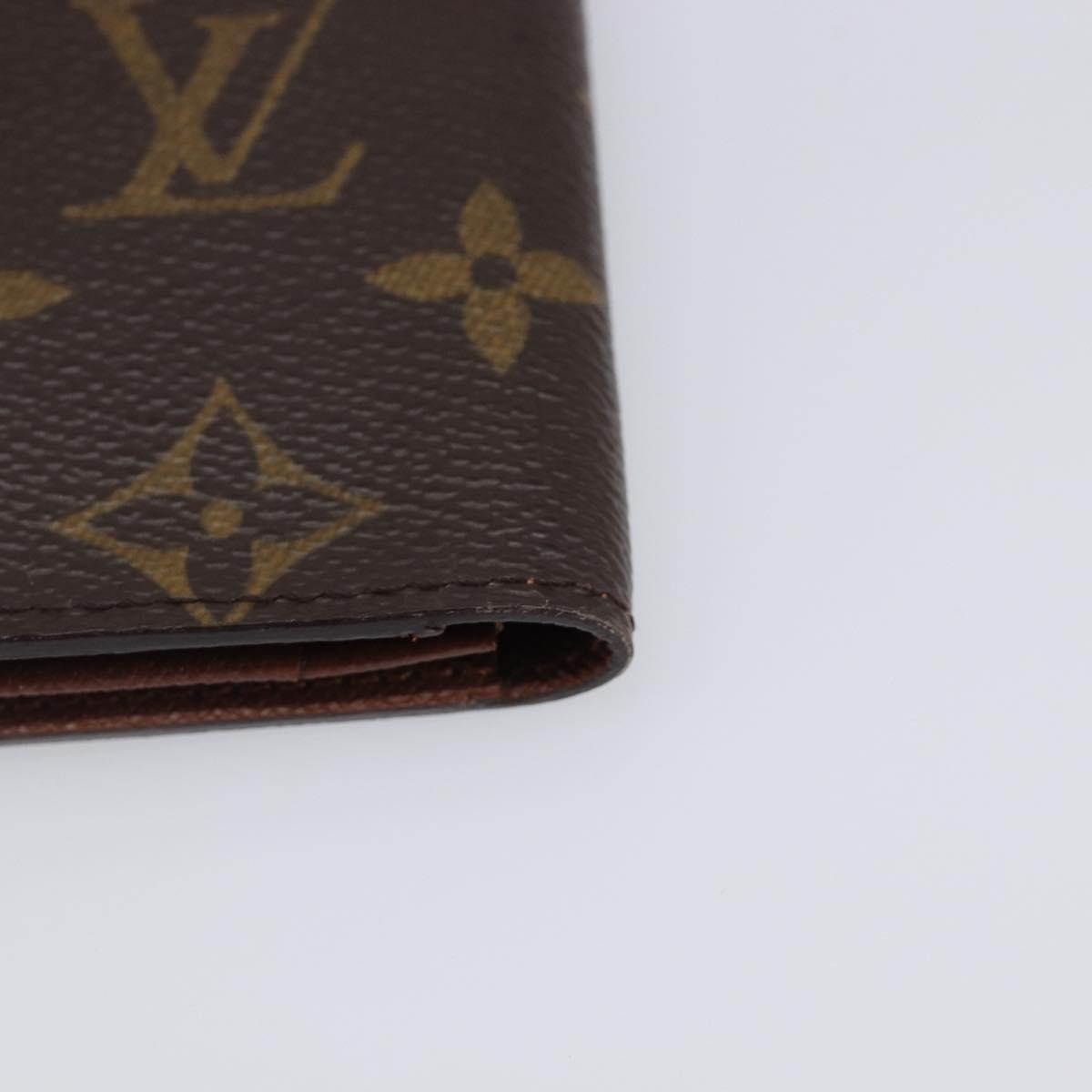 LOUIS VUITTON Monogram Porte Cartes Credit Billfold Wallet M60825 LV Auth 203646