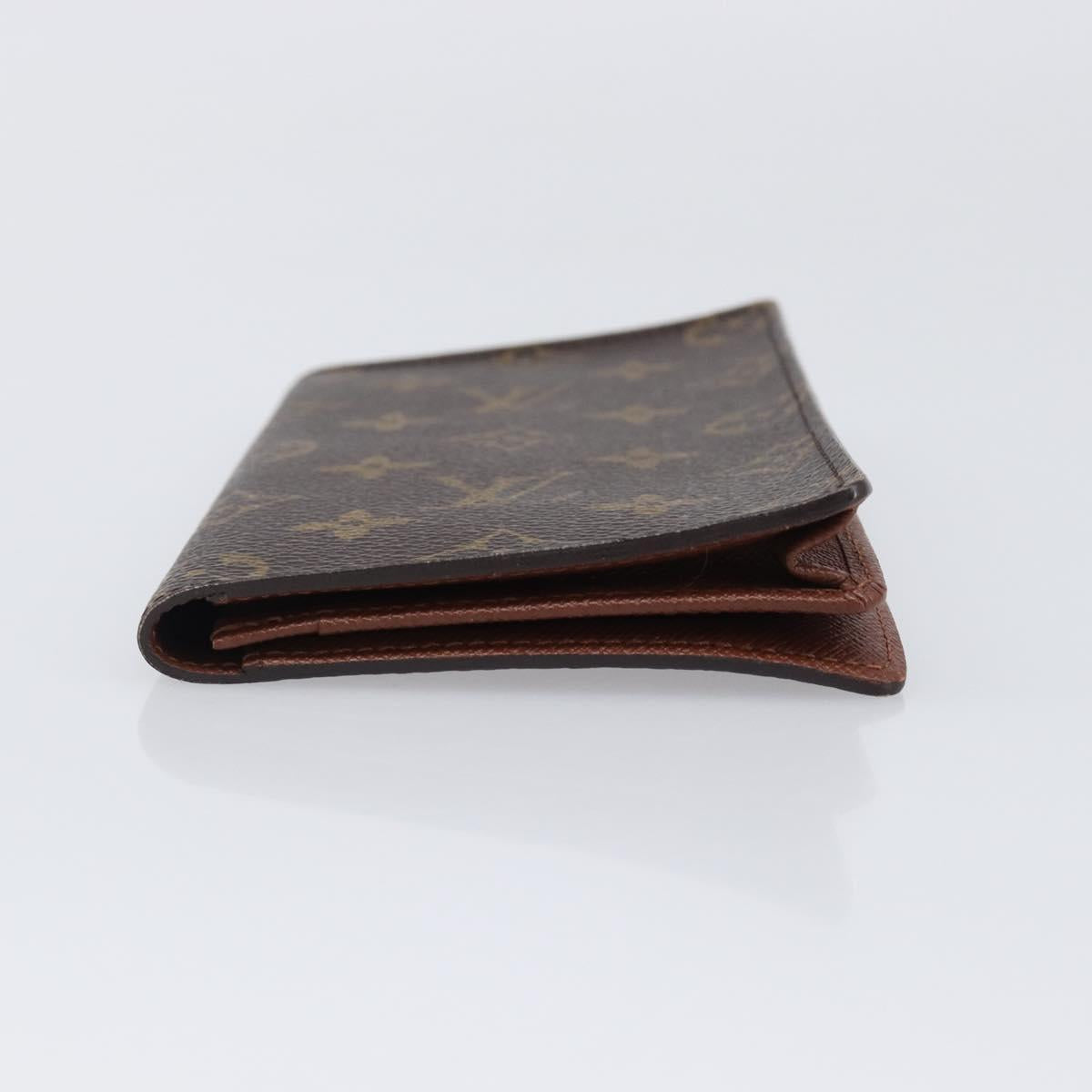 LOUIS VUITTON Monogram Porte Cartes Credit Billfold Wallet M60825 LV Auth 203646
