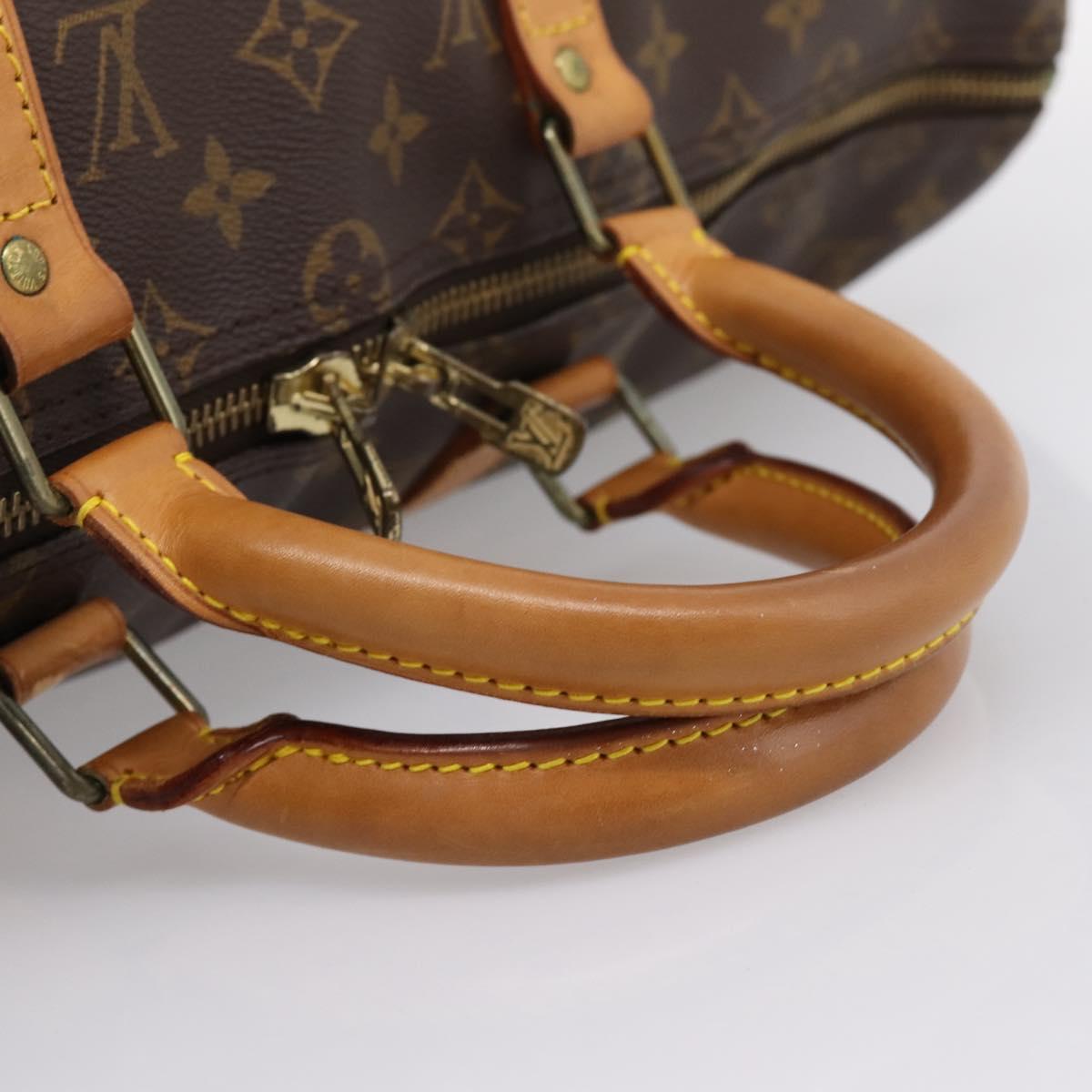 LOUIS VUITTON Monogram Keepall Bandouliere 50 Boston Bag M41416 LV Auth 203666V