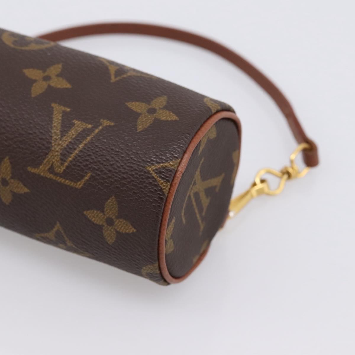 LOUIS VUITTON Monogram Papillon Pouch LV Auth 203668