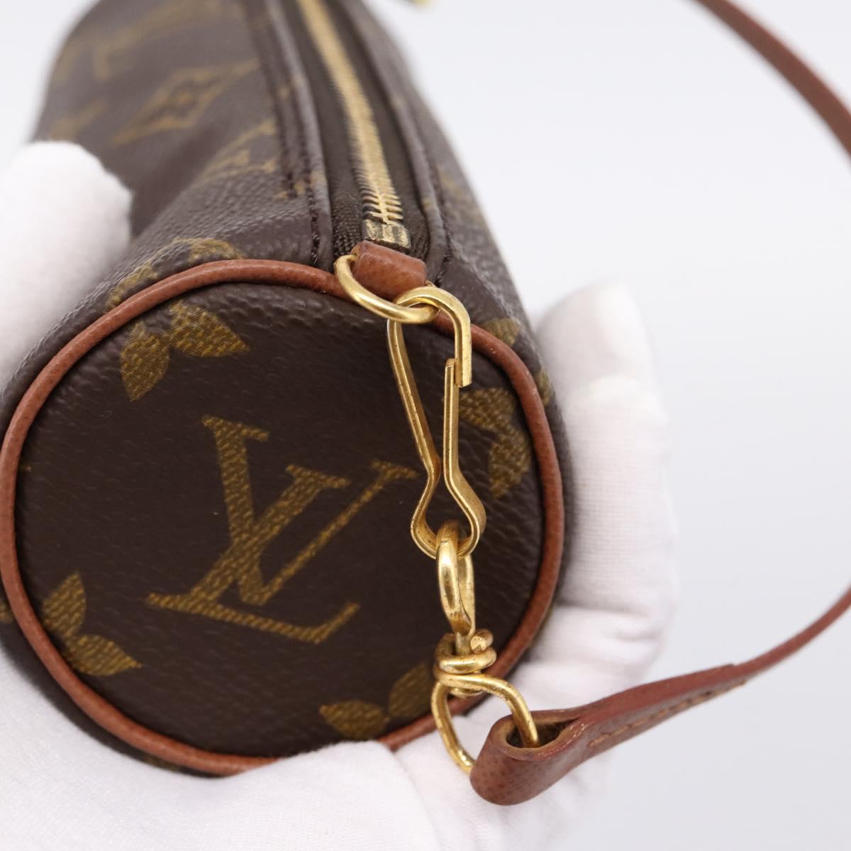 LOUIS VUITTON Monogram Papillon Pouch LV Auth 203668