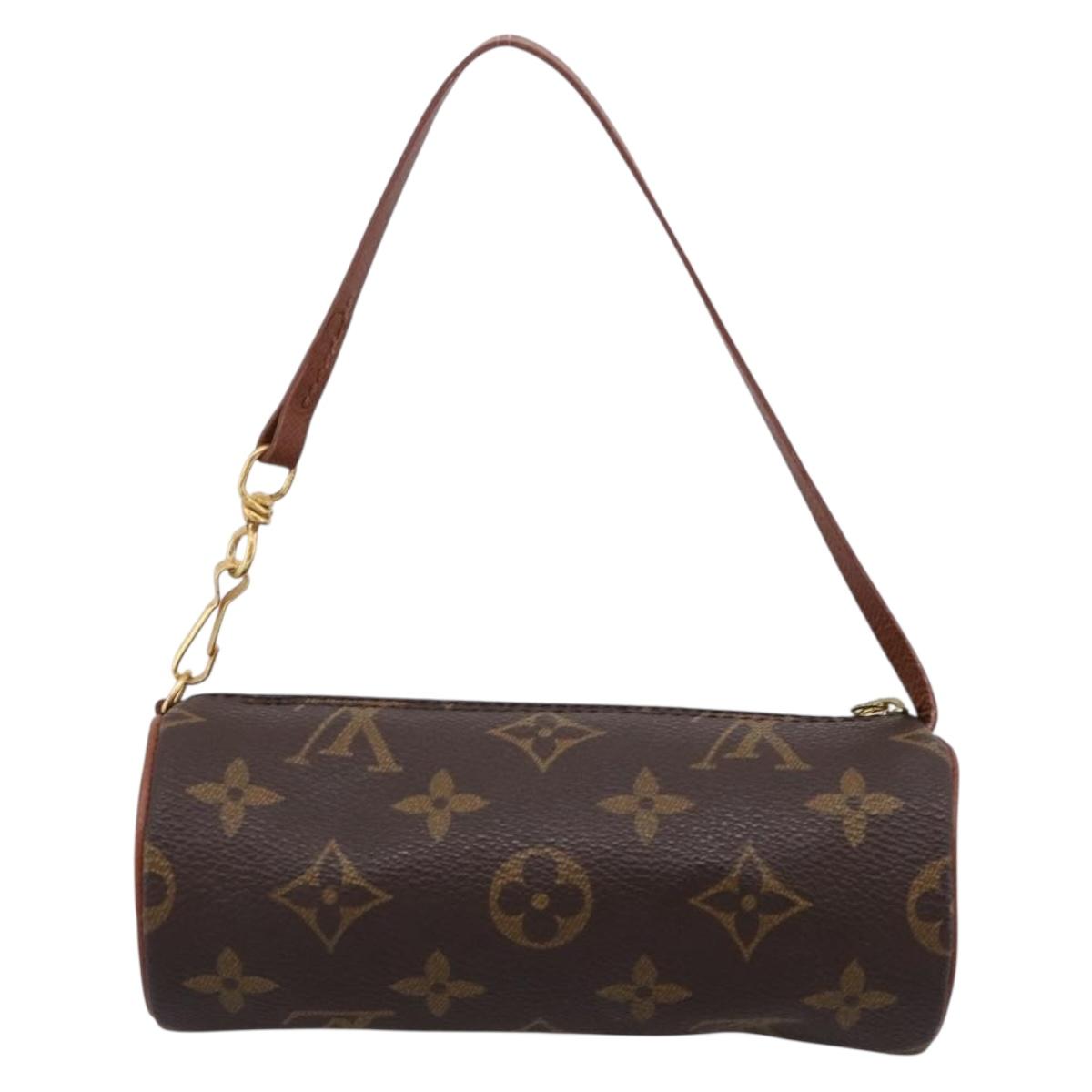 LOUIS VUITTON Monogram Papillon Pouch LV Auth 203668