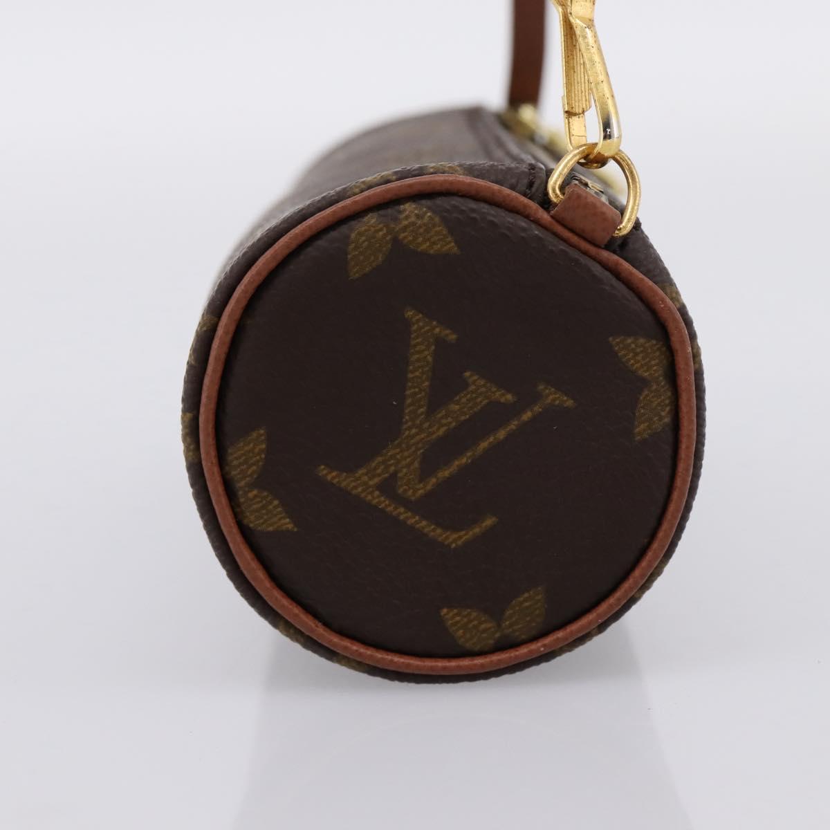 LOUIS VUITTON Monogram Papillon Pouch LV Auth 203668