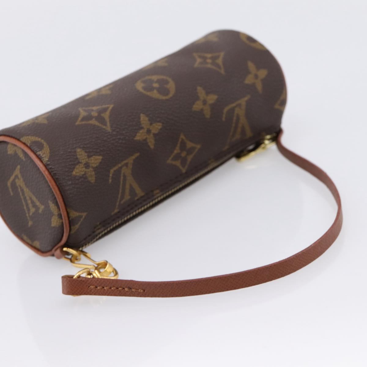 LOUIS VUITTON Monogram Papillon Pouch LV Auth 203668
