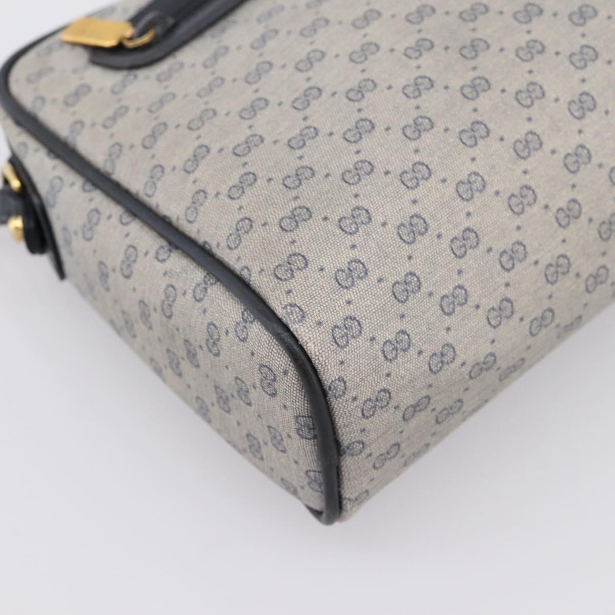GUCCI GG Supreme Shoulder Bag PVC Navy Gold 007 39 0014 Auth 203669