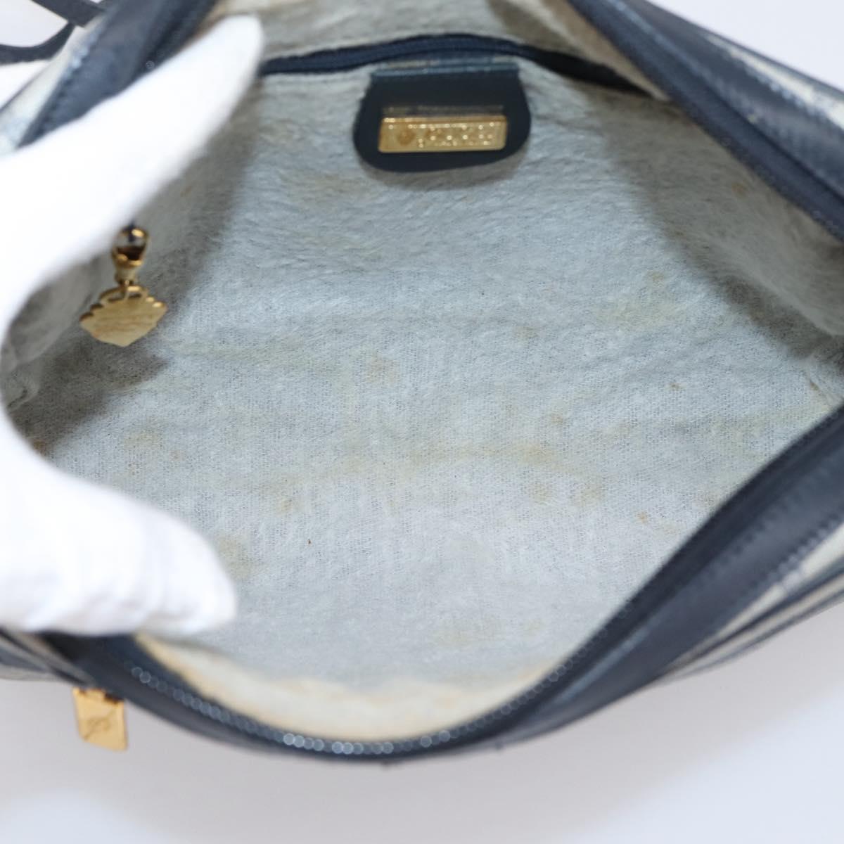 GUCCI GG Supreme Shoulder Bag PVC Navy Gold 007 39 0014 Auth 203669
