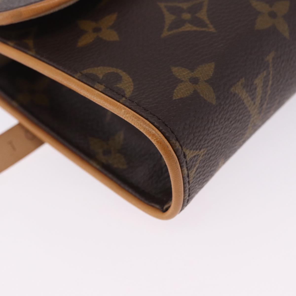 LOUIS VUITTON Monogram Pochette Florentine Waist Bag M51855 LV Auth 203670V