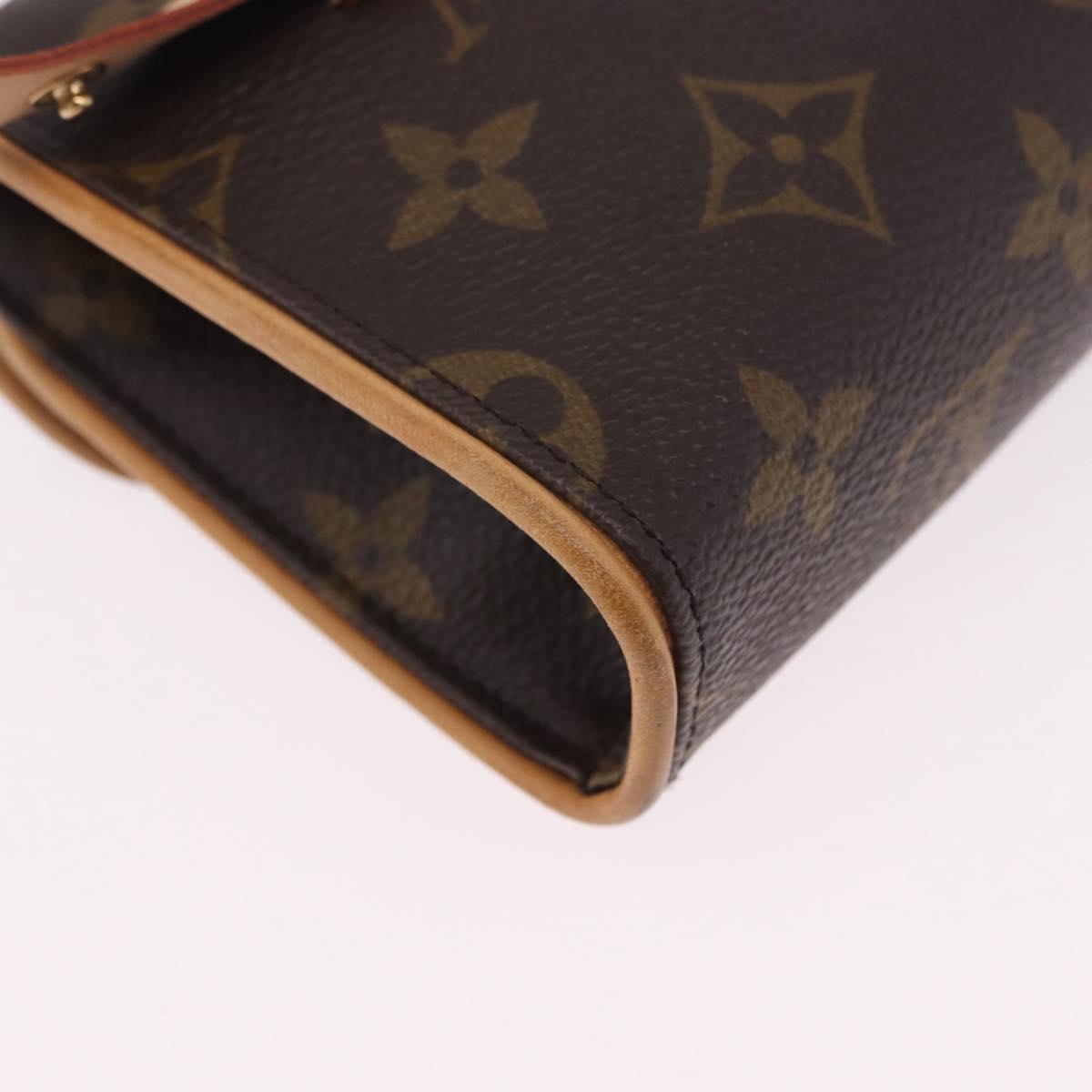 LOUIS VUITTON Monogram Pochette Florentine Waist Bag M51855 LV Auth 203670V
