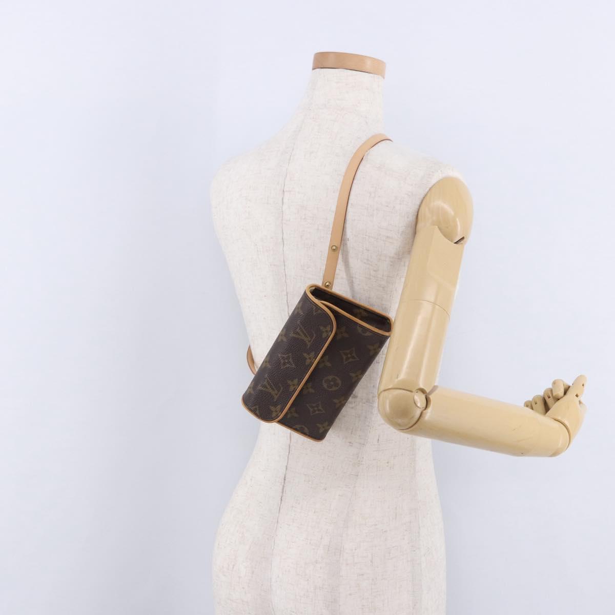 LOUIS VUITTON Monogram Pochette Florentine Waist Bag M51855 LV Auth 203670V