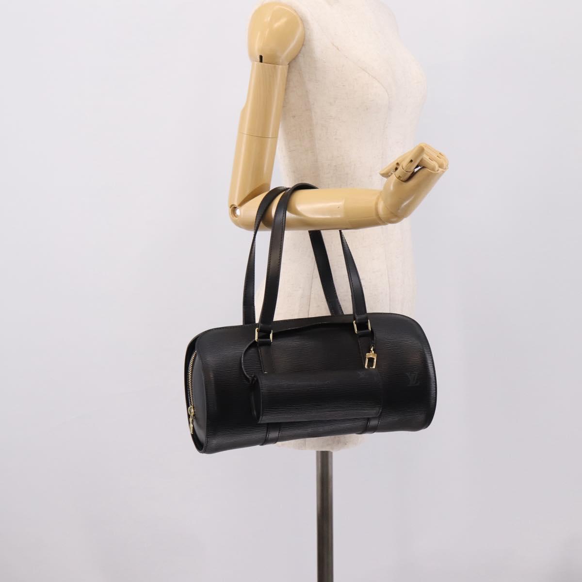LOUIS VUITTON Epi Soufflot Hand Bag Black M52222 LV Auth 203679V