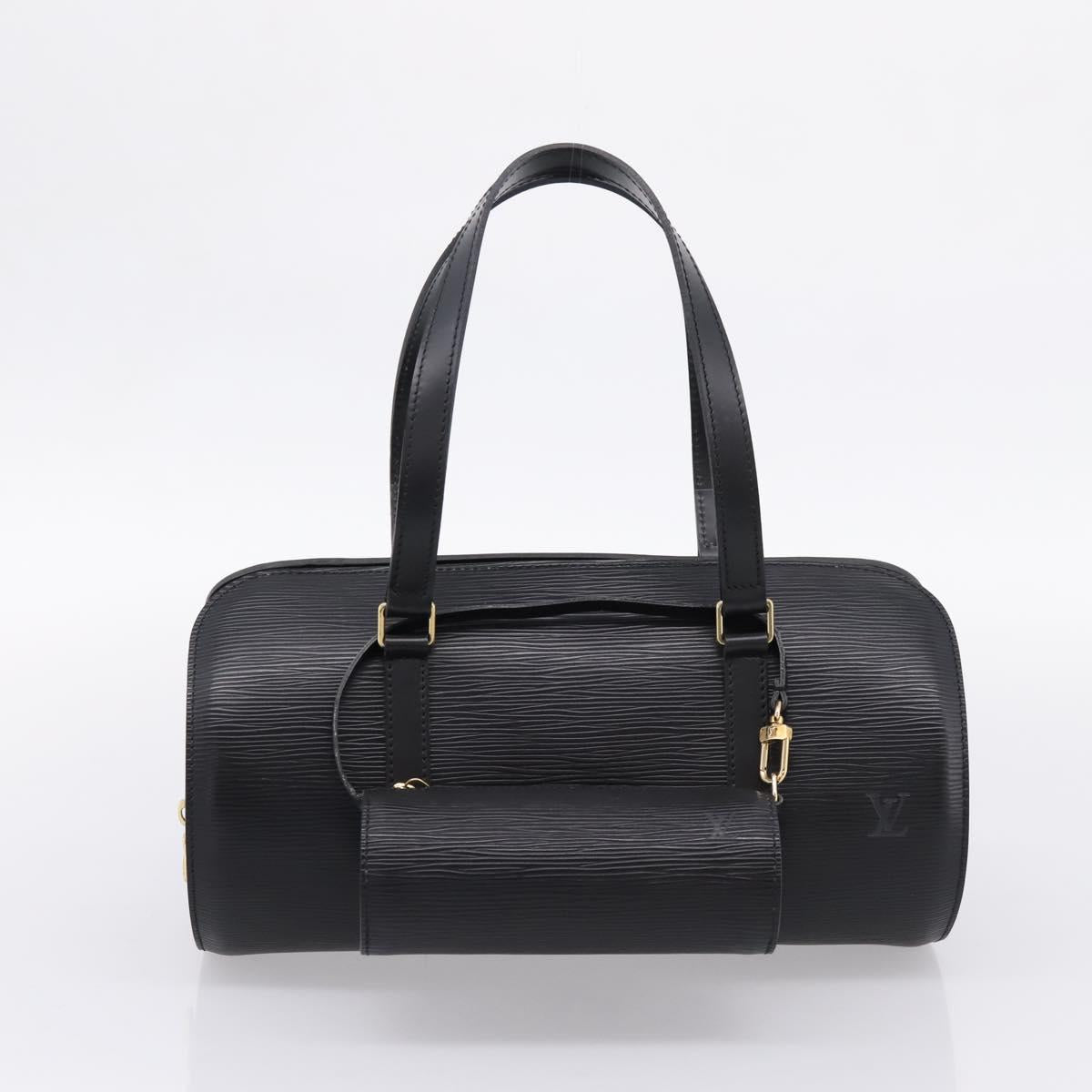 LOUIS VUITTON Epi Soufflot Hand Bag Black M52222 LV Auth 203679V
