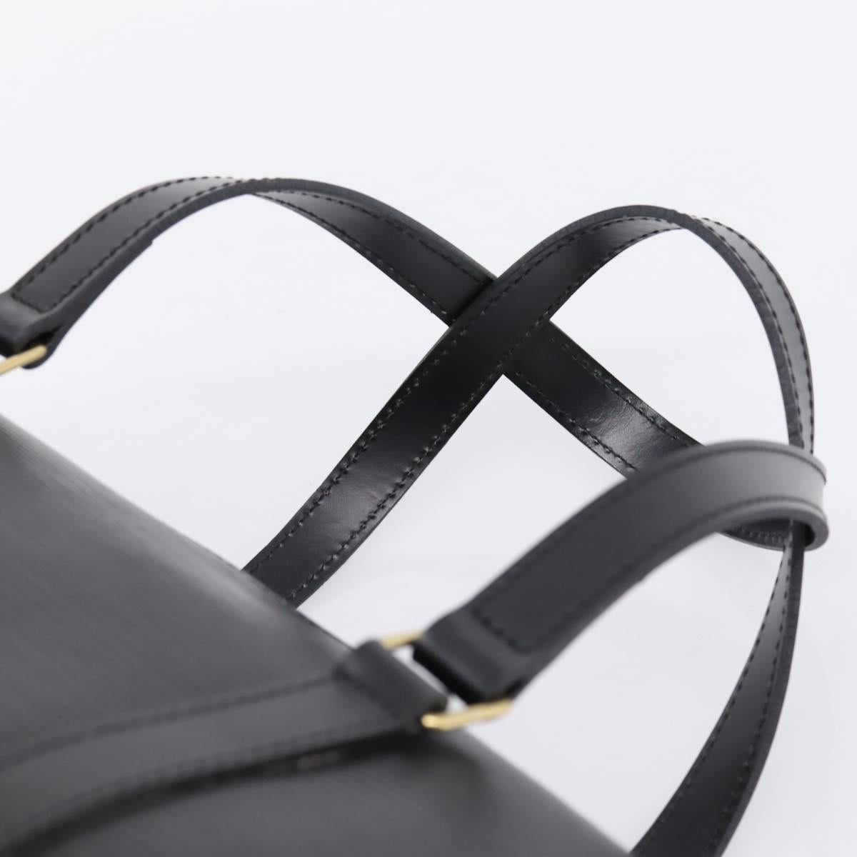 LOUIS VUITTON Epi Soufflot Hand Bag Black M52222 LV Auth 203679V