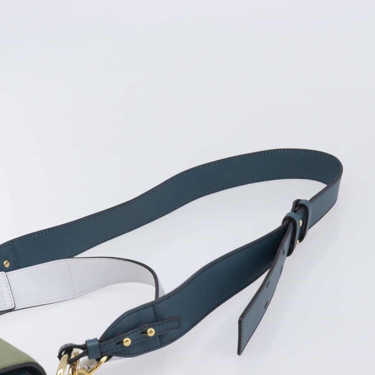Chloe Shoulder Bag Leather 2way Navy Gold Auth 203685M