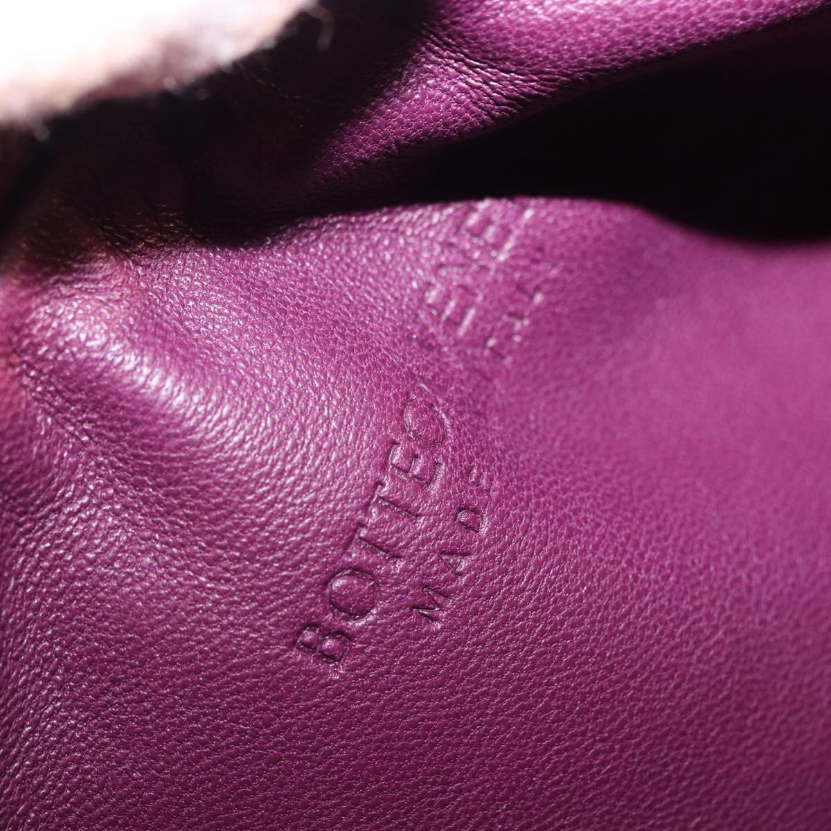 BOTTEGA VENETA Jody Mini Hand Bag Shearing Purple Gold Auth 203692M