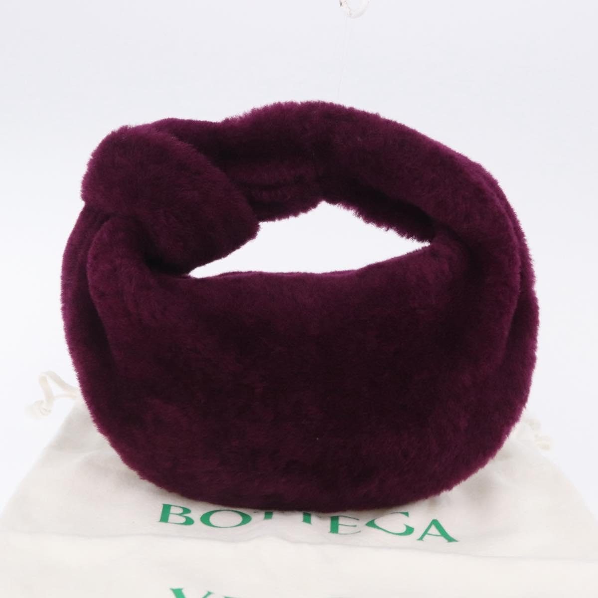 BOTTEGA VENETA Jody Mini Hand Bag Shearing Purple Gold Auth 203692M