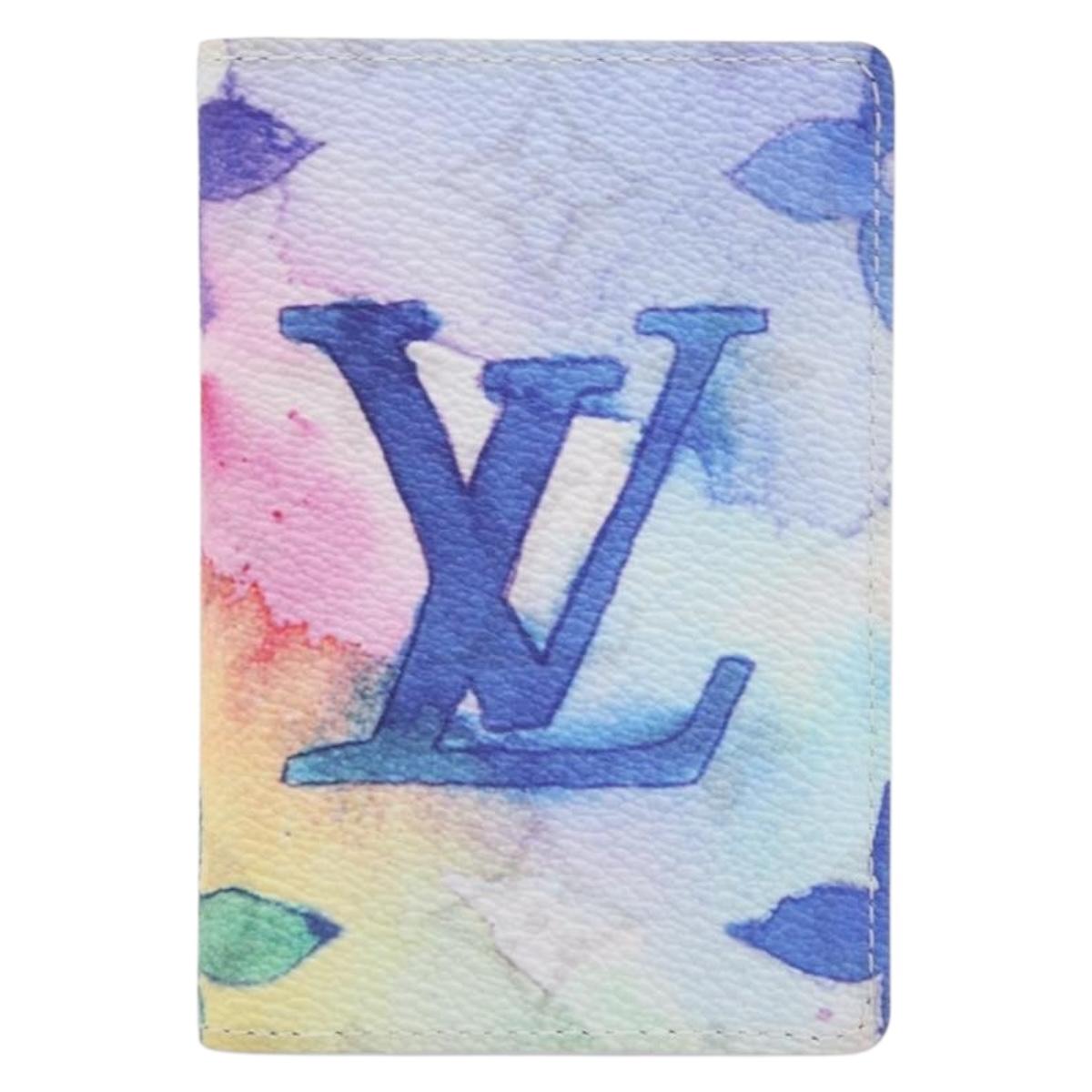 LOUIS VUITTON Watercolor Organizer De Poch Card Case M80456 LV Auth 203695SAM