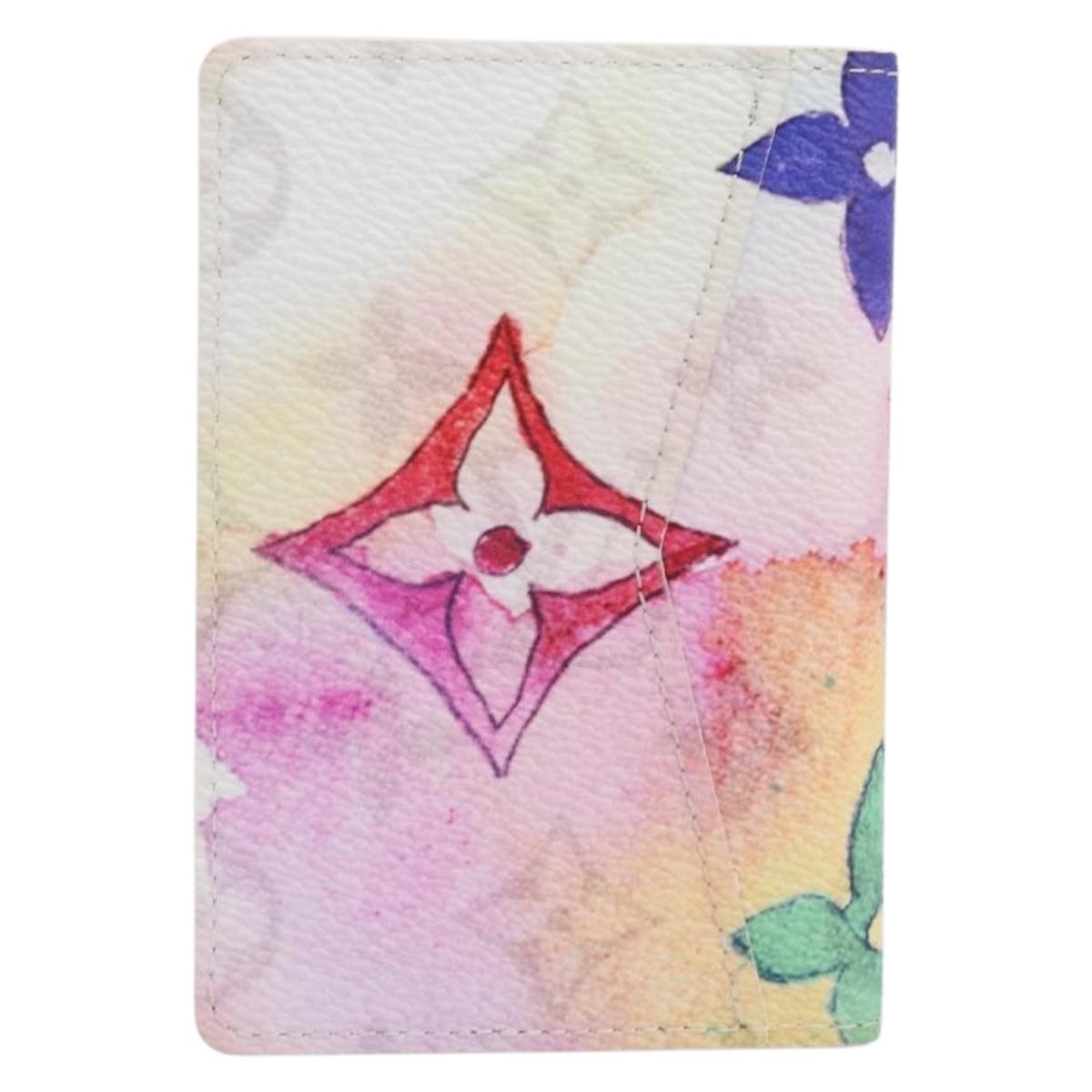 LOUIS VUITTON Watercolor Organizer De Poch Card Case M80456 LV Auth 203695SAM